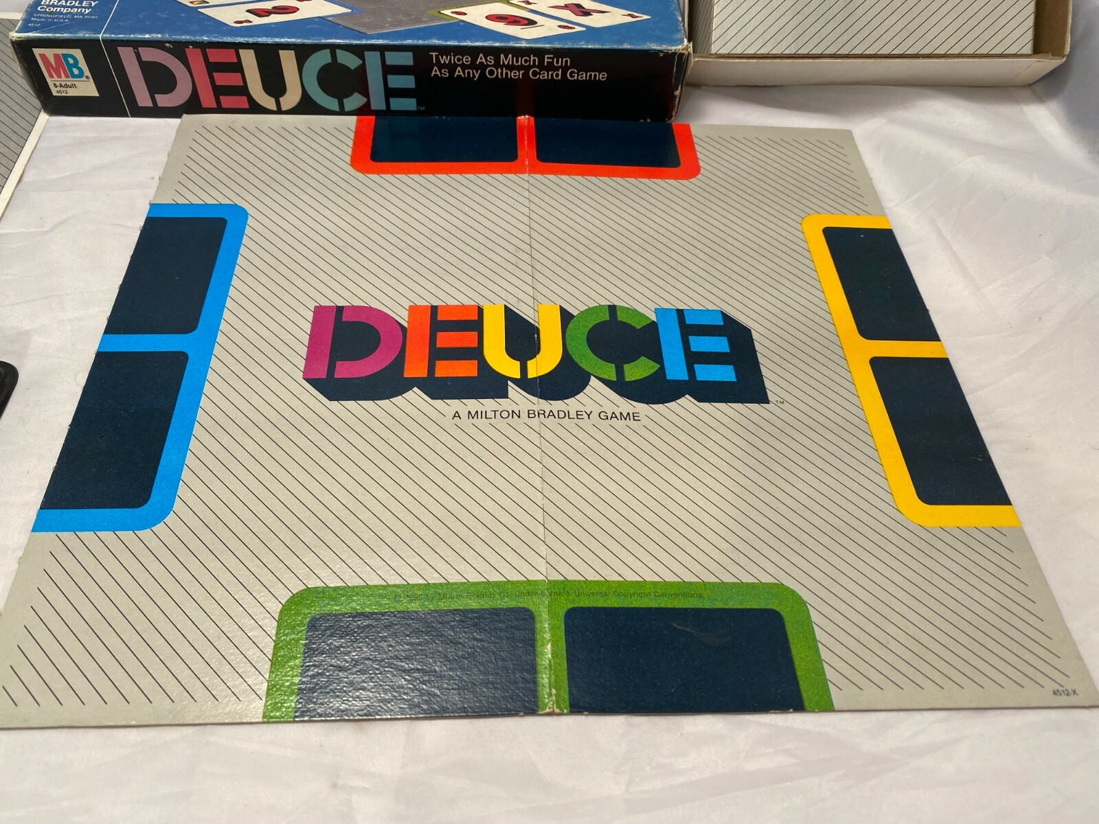 Milton Bradley DEUCE Complete Cards Box Instructions 2 to 6 Players Vintage Game