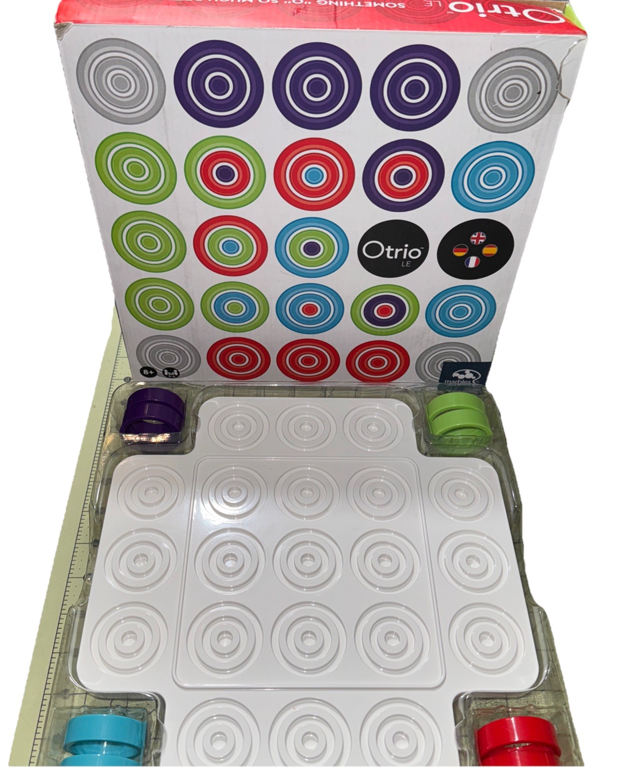 Marbles Brain Workshop Otrio LE Game Complete In Damaged Box European Version?