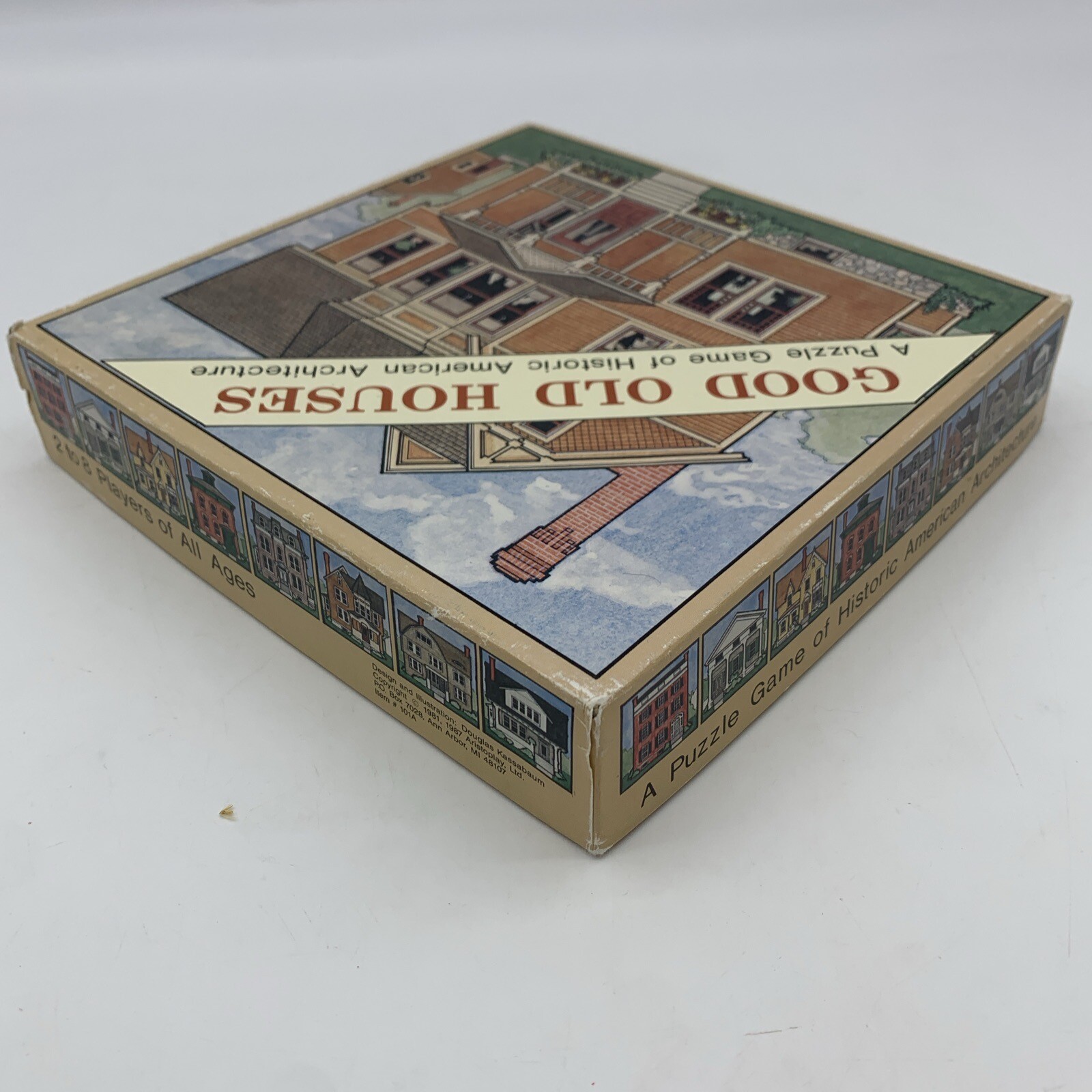 Aristoplay Good Old Houses Puzzle Game Historic American Architecture Styles VTG