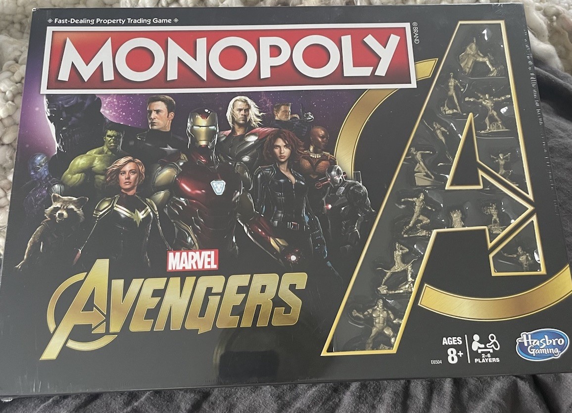 2018 Monopoly Marvel Avengers Edition Board Game by Hasbro Rare NEW SEALED GAME