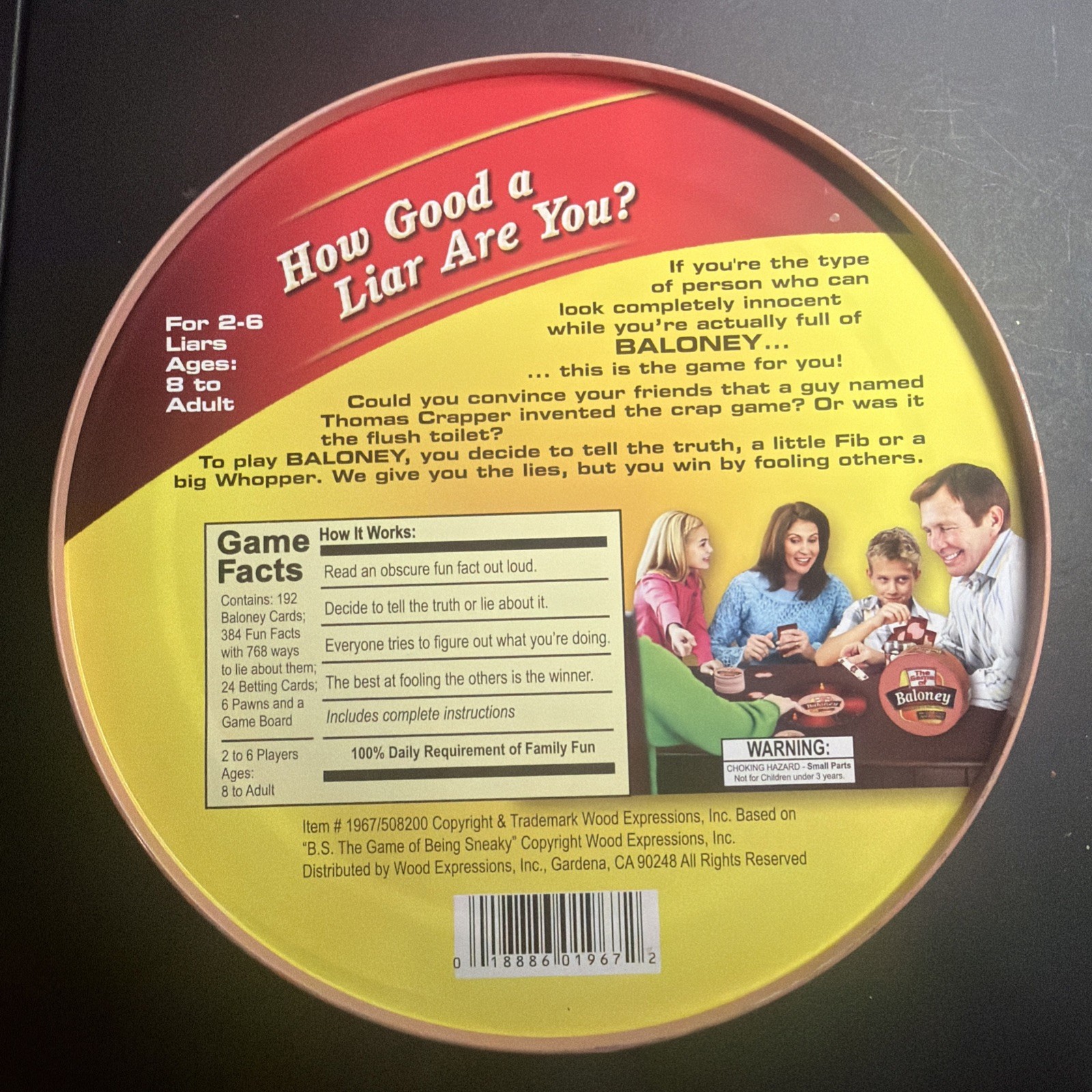 The Game of Baloney – Fibbing Fun for the Whole Family – TDC Games 1986 NEW
