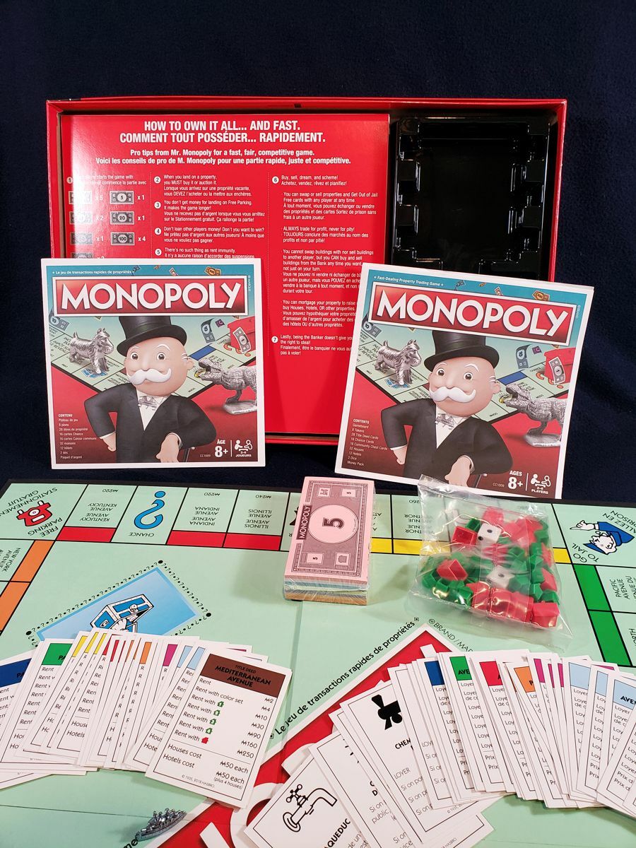 Parker Brothers Hasbro Monopoly Board Game Bilingual French / English – NEW
