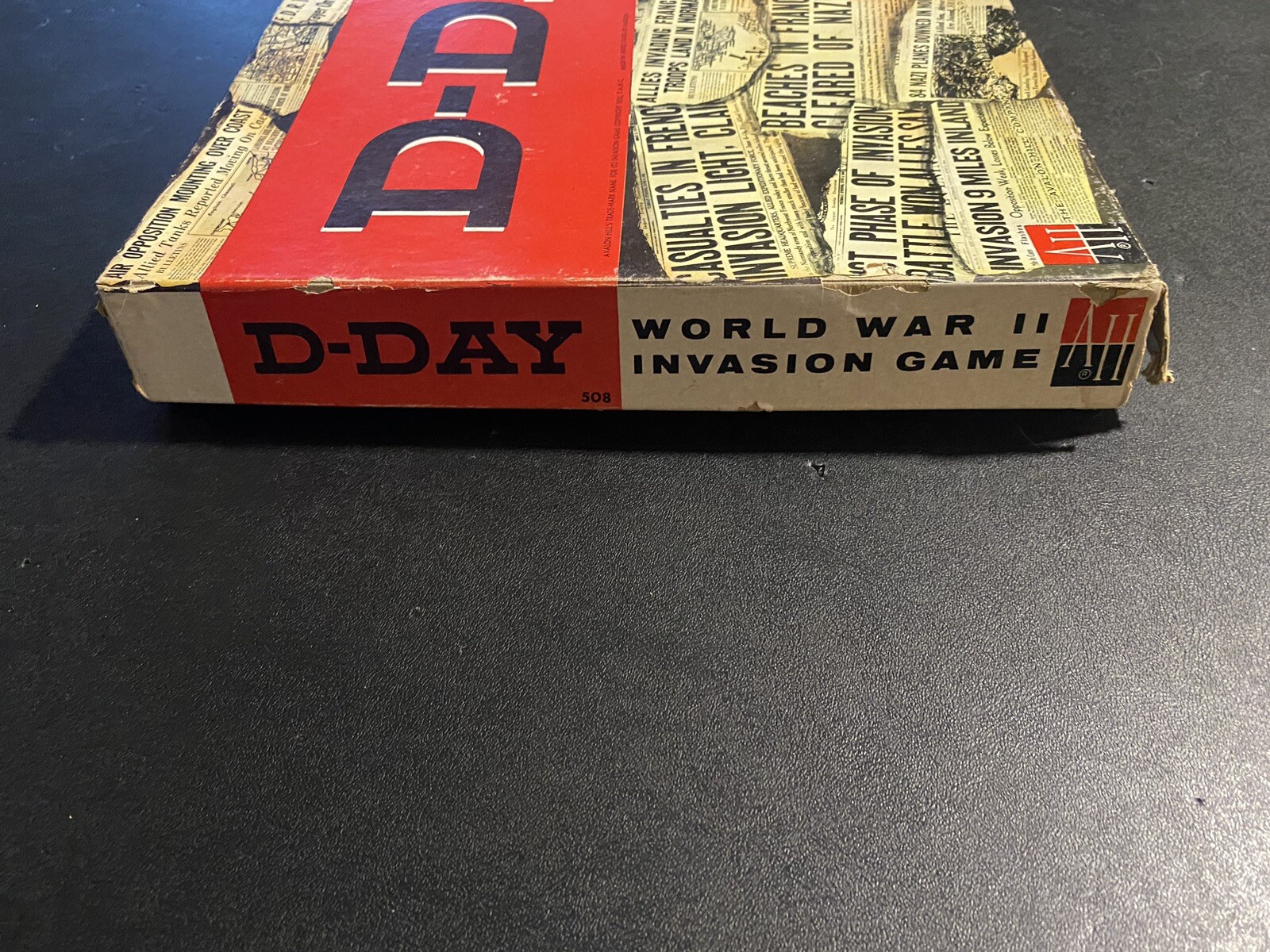 1961 Vintage Avalon Hill D-Day Invasion Board Game World War II WW2 War Strategy