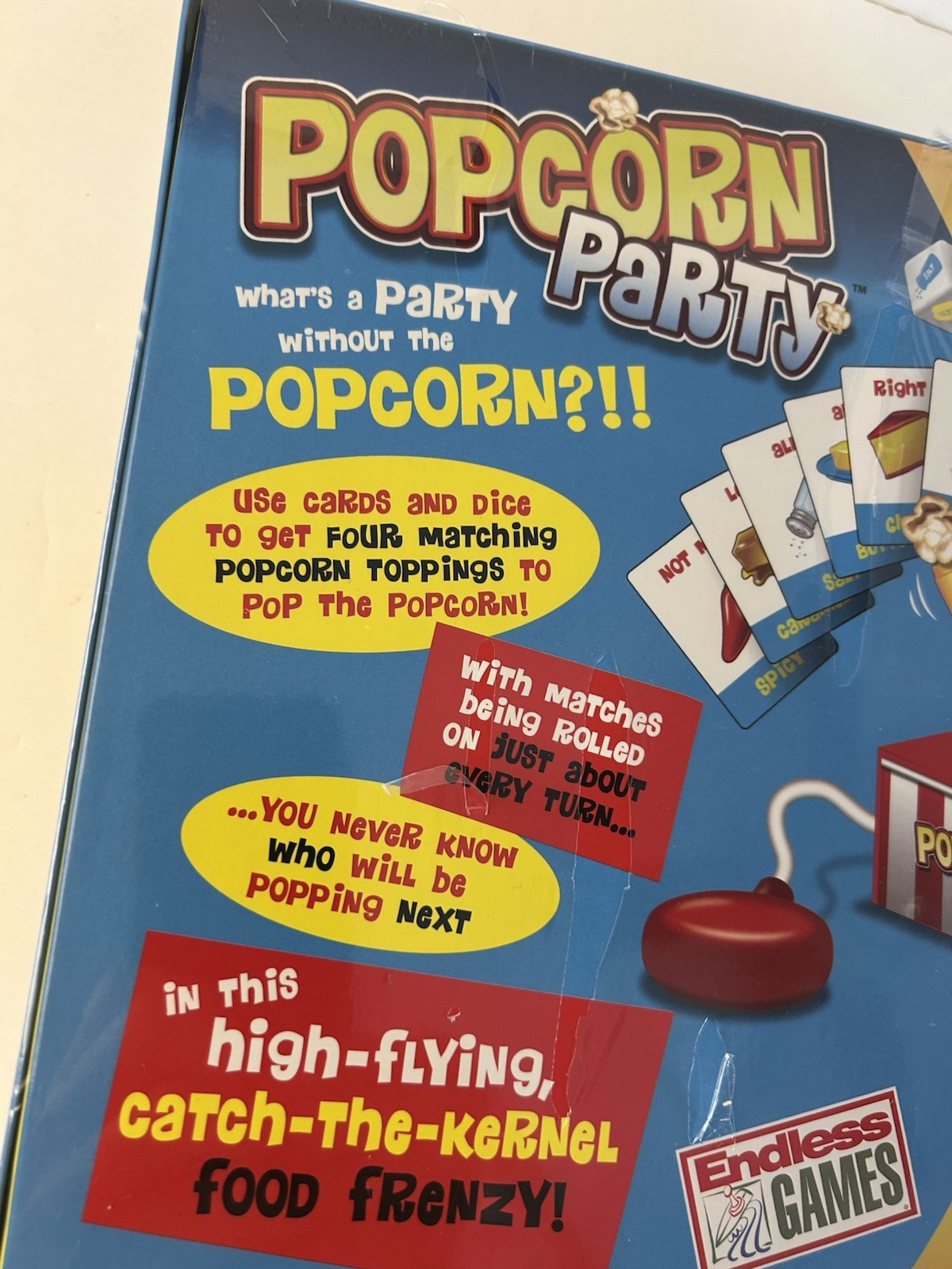 Popcorn Party Board Game Family Fun Complete Endless Games New Sealed