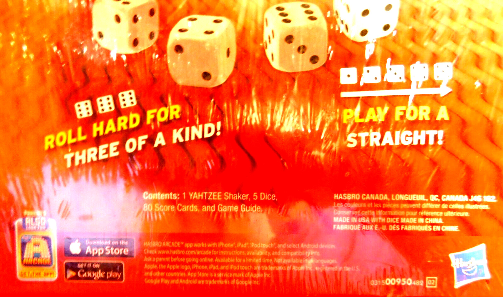 Hasbro Gaming~Yahtzee Dice Game Sealed NEW!!