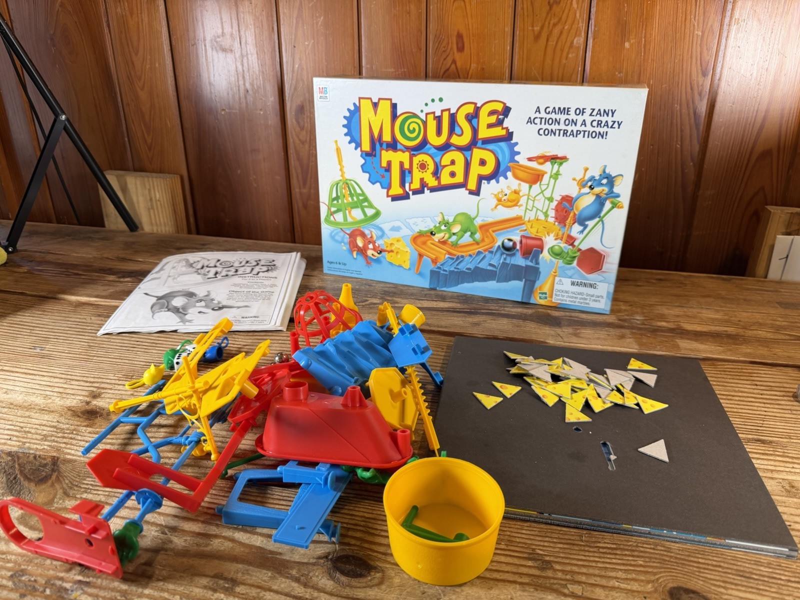 Vintage 1994 Milton Bradley Mouse Trap Board Game 100% Complete Family Fun