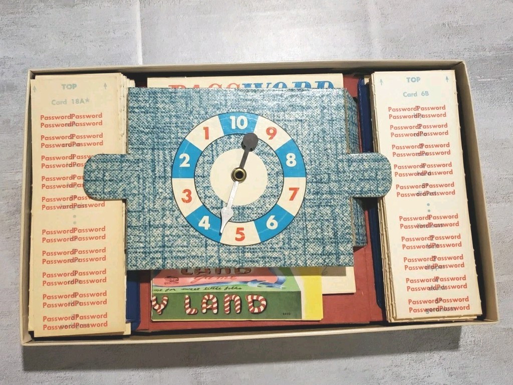 Vtg 1962 Milton Bradley Password Board Game Vol 2 #4260