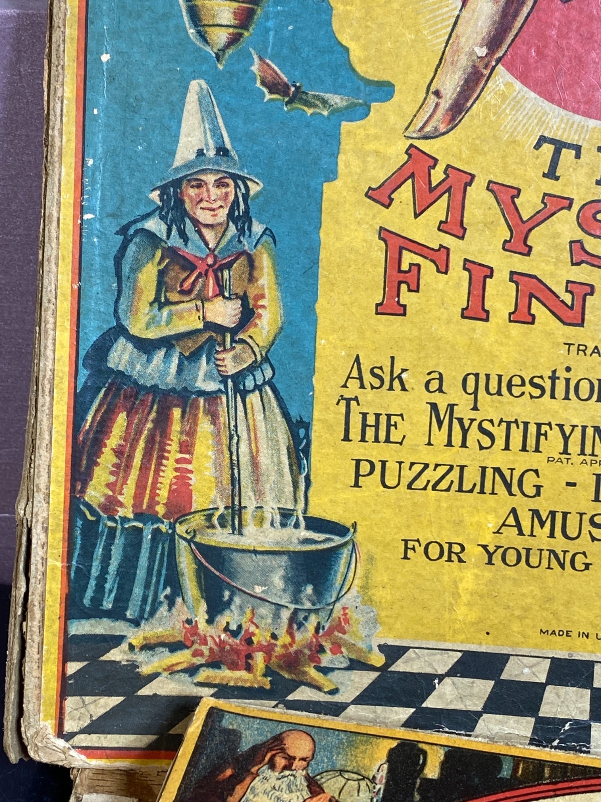 Mystic Finger Halloween Game 1923 Antique RARE