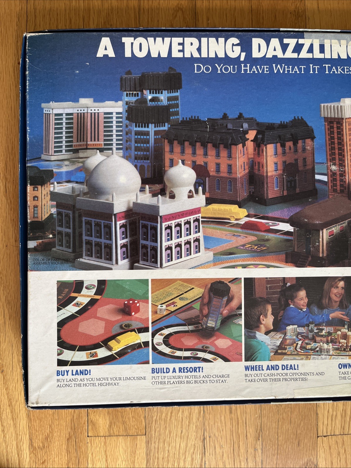Vintage 1987 Hotels Board Game Milton Bradley MB Real Estate – 100% Complete