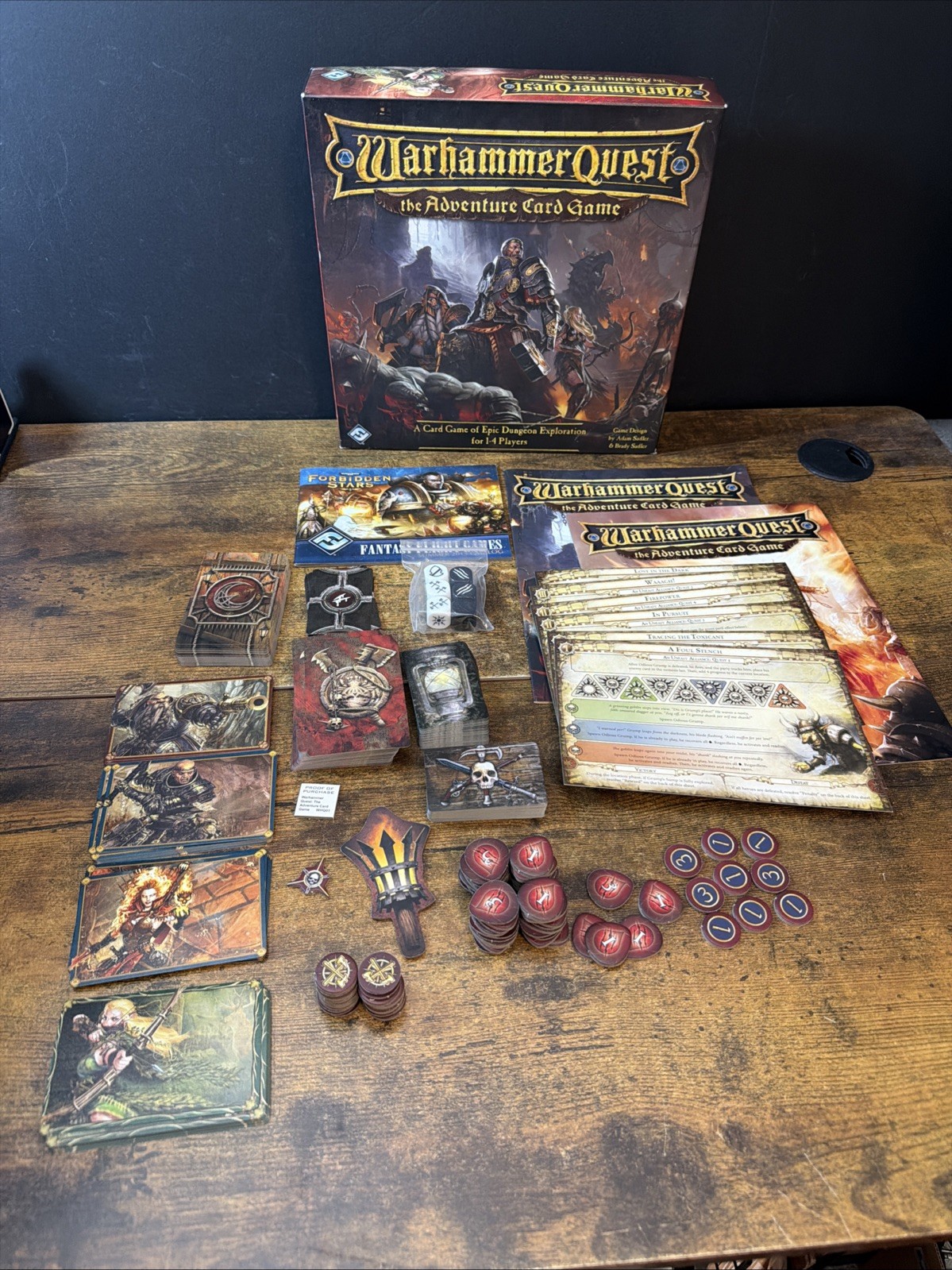 Warhammer Quest The Adventure Card Game Fantasy Flight Games 2015 Complete