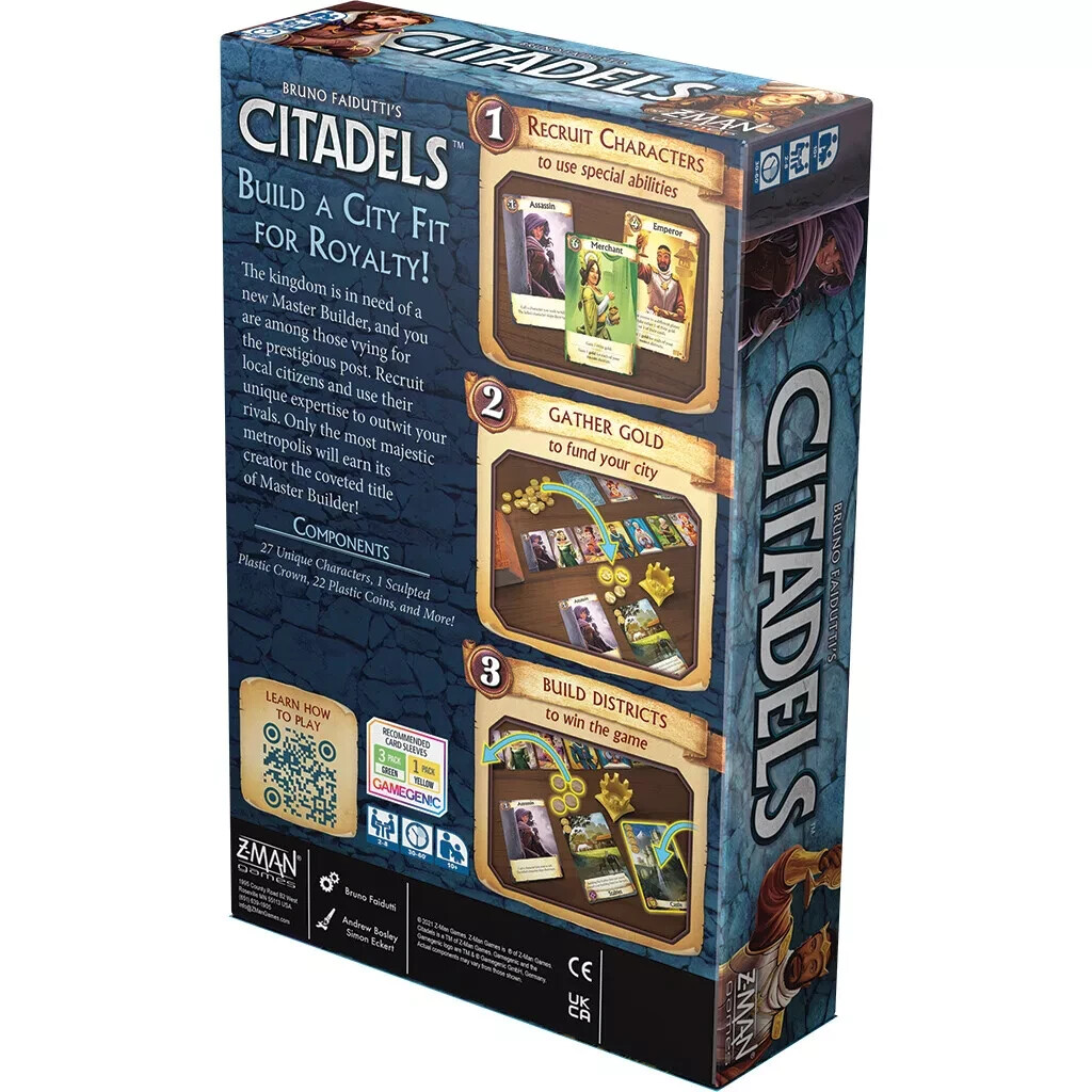 Citadels Revised Edition Card Game Asmodee ZMG ZC01 New in Shrink