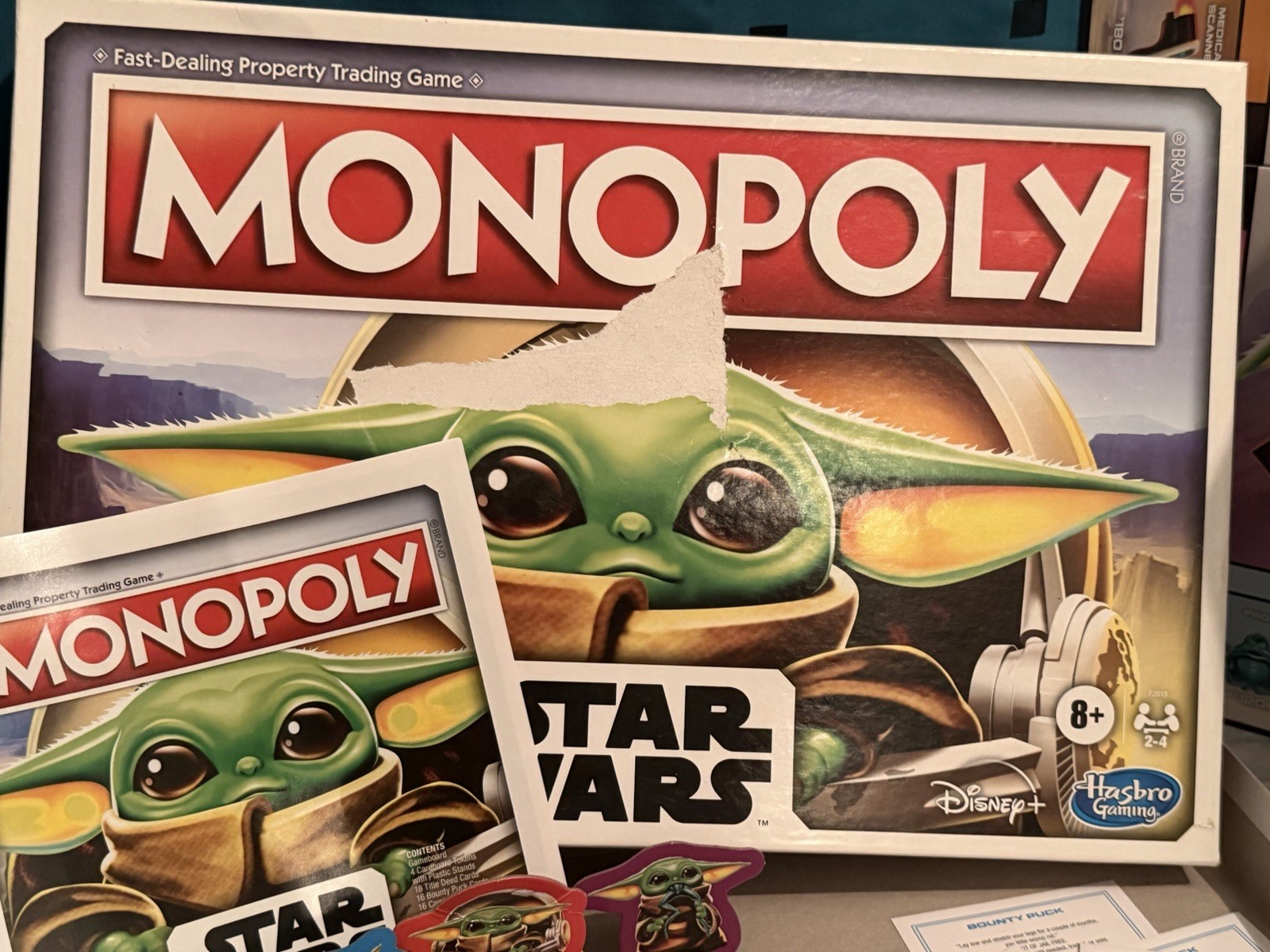 Monopoly Star Wars The Mandalorian Grogu Board Game Child Edition Complete