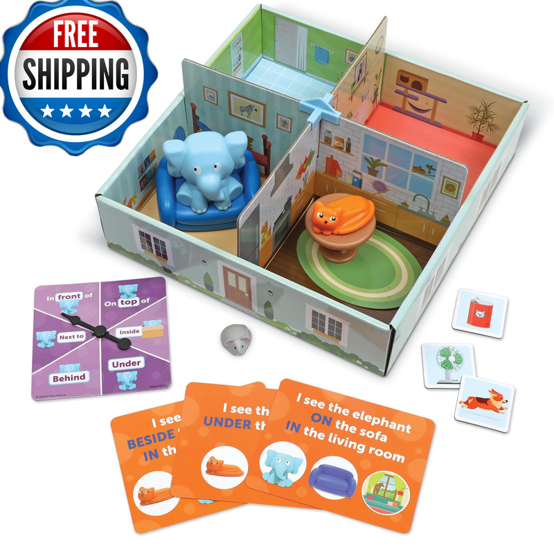 Learning Resources Elephant In The Room Positional Word Activity Set – Toddler