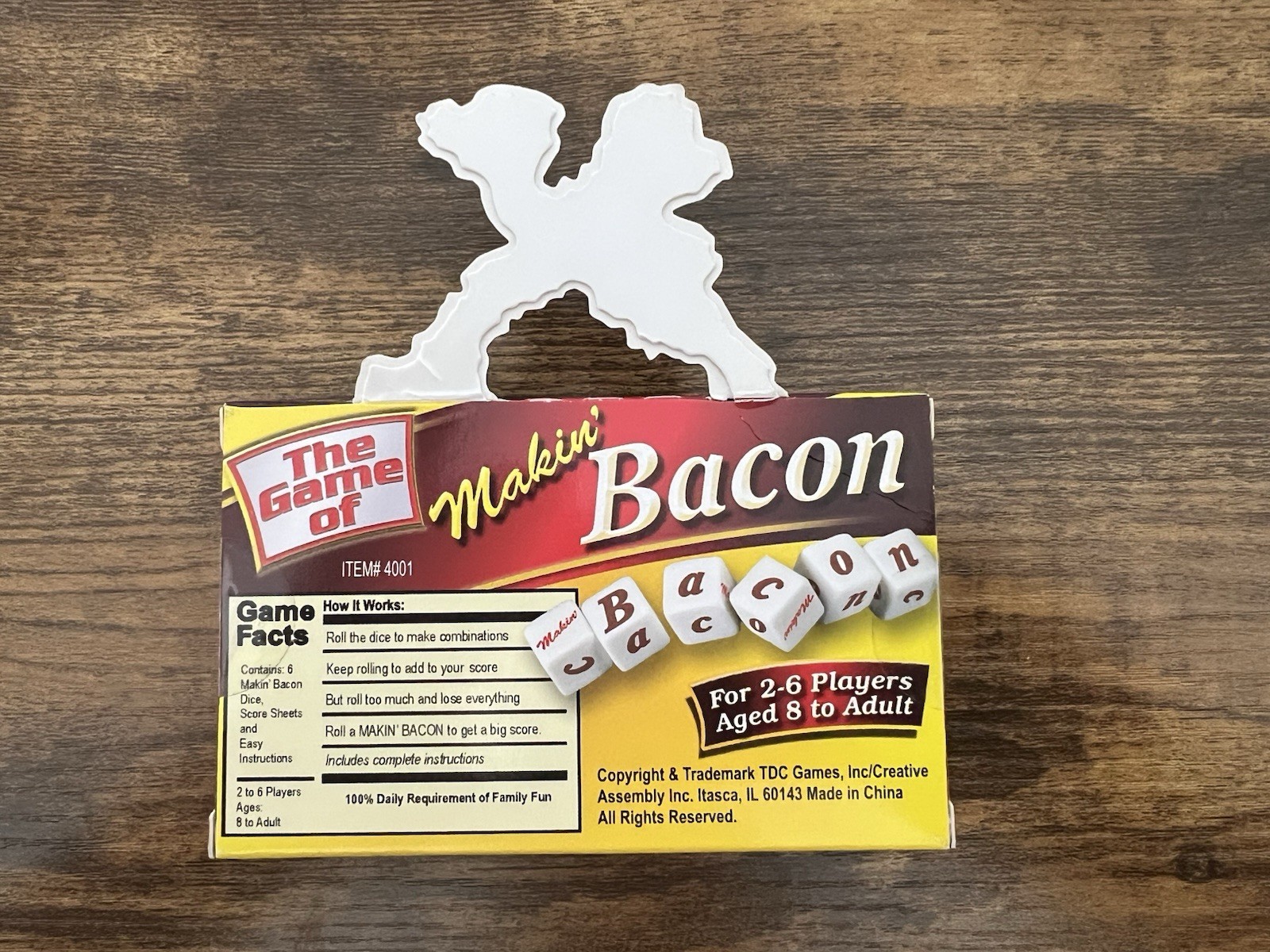TDC Games Makin Bacon Dice Game – 2-6 Players – Age 8+ – BACON LOVERS GAME- NEW