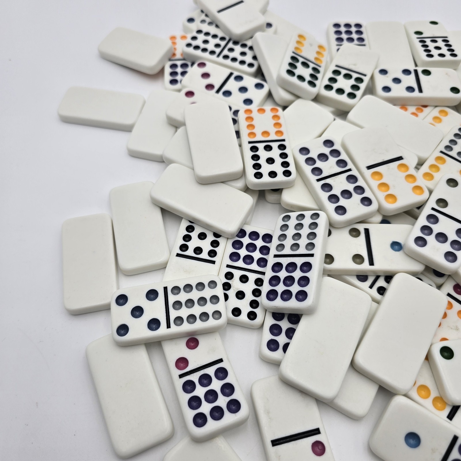 Cardinal Mexican Train Domino Game Set Score Sheets Metal Case Complete