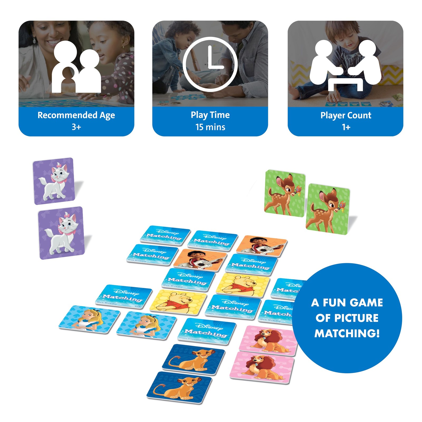 Disney Matching Game – Fun Memory Game for Boys & Girls Ages 3 and Older – Fe…