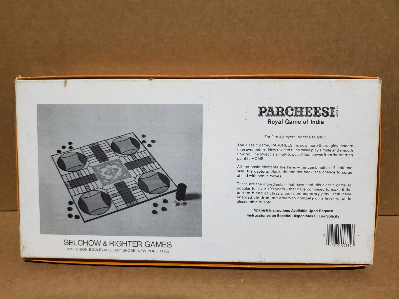 Parcheesi 1982 Vintage Royal Game of India Selchow & Righter Complete