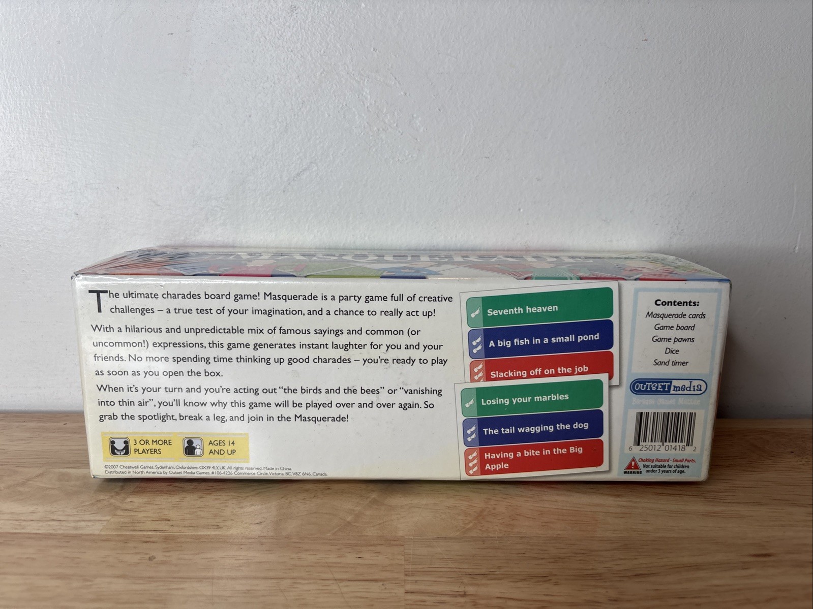 New Cheatwell Games Masquerade Classic Game of Wit Mime 3+ players Age 14 and up