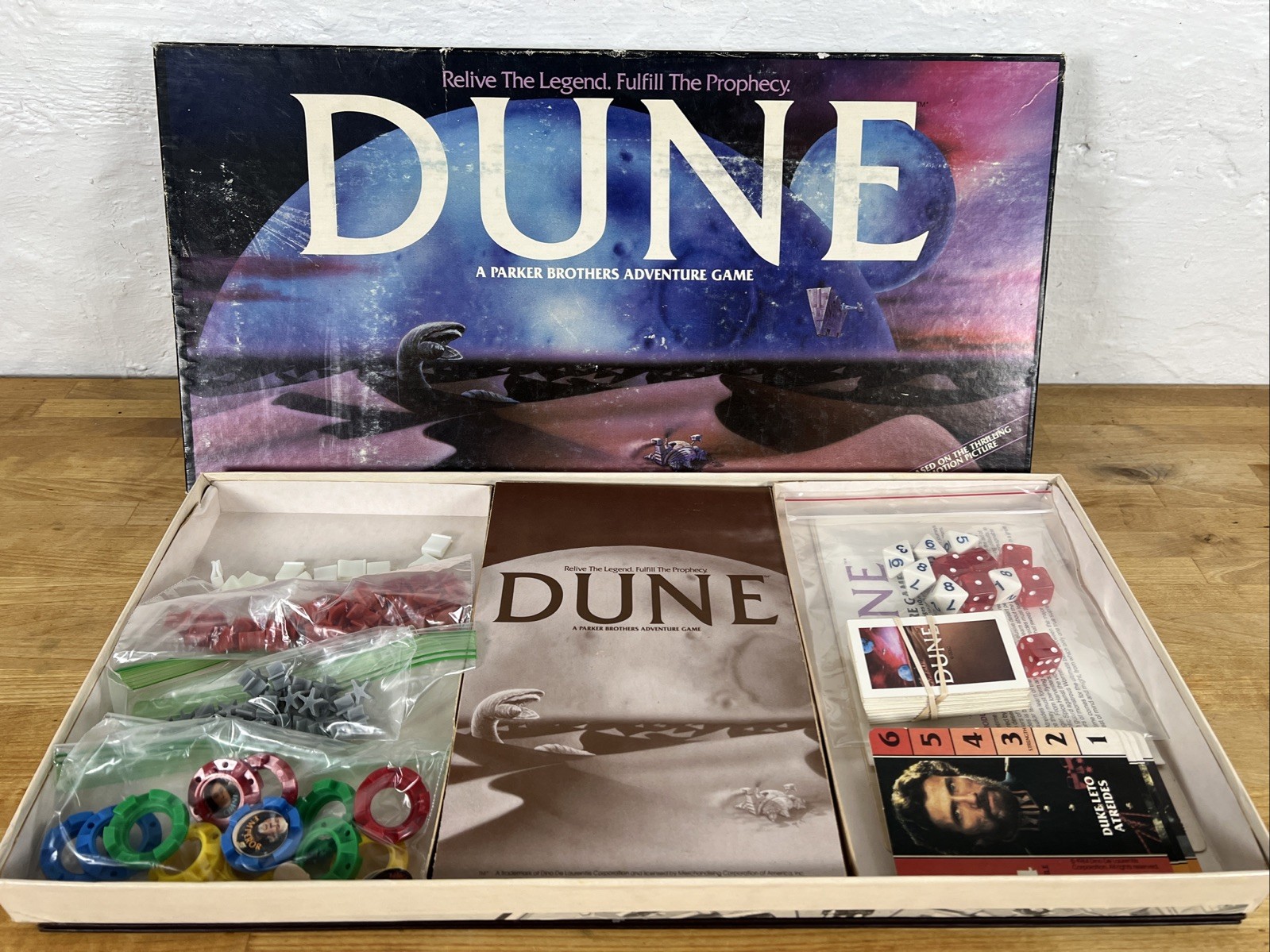 Vintage 1984 DUNE Board Game Parker Brothers, Based On Movie, 100% Complete
