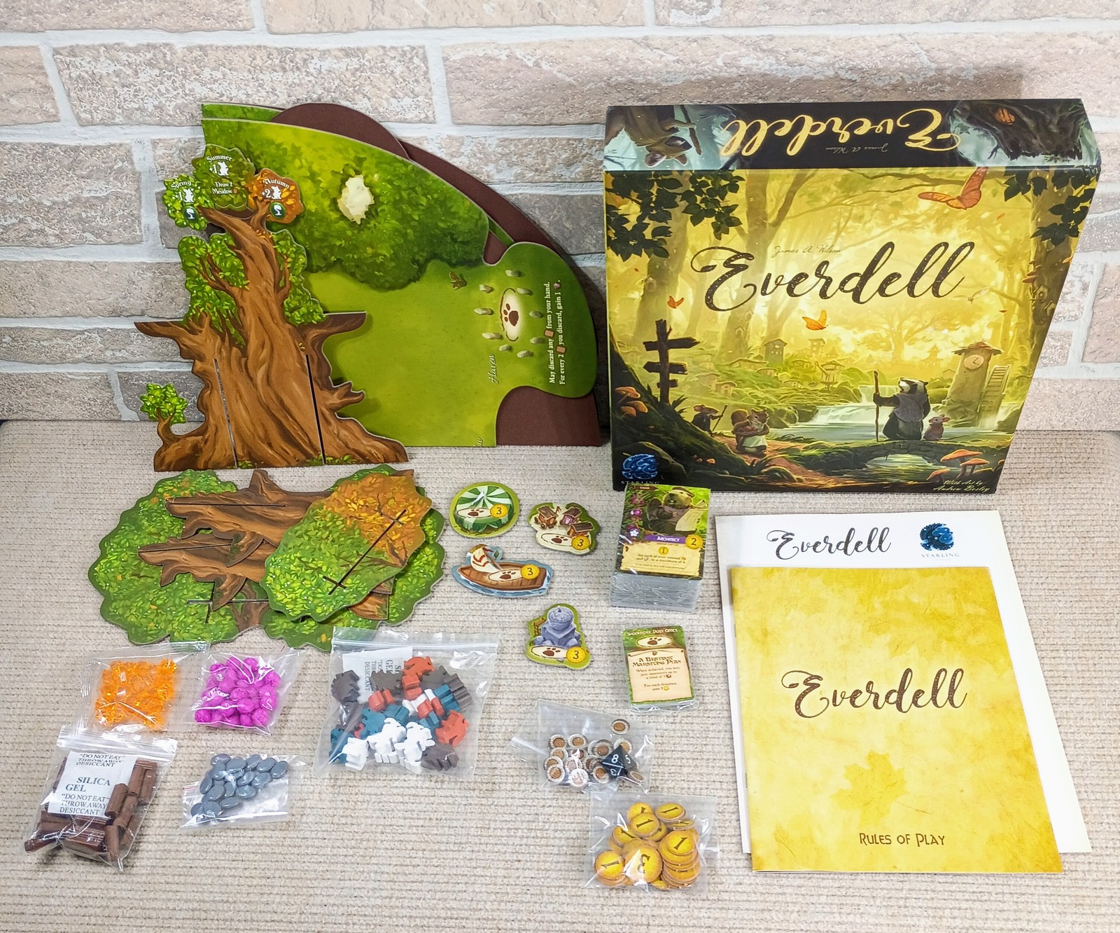 Everdell Board Game Strategy Worker Complete First Edition 2nd Print Starling