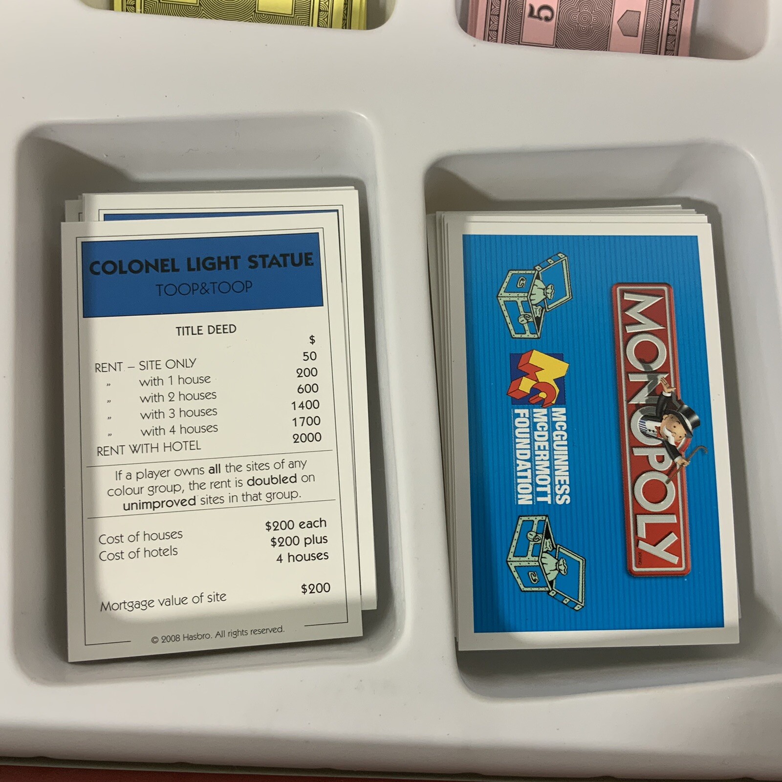 Monopoly Icons of South Australia Charity Ed. McGuinness McDermott 2008 Complete