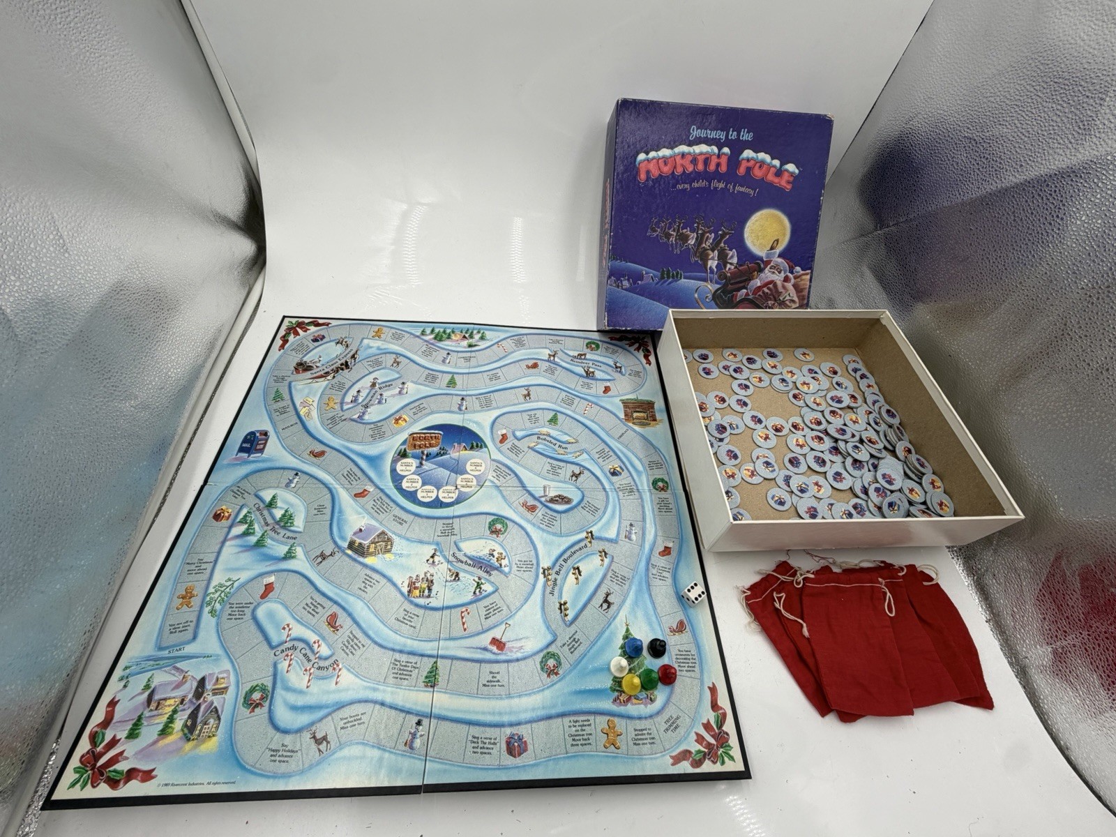 ✨✨1989 Rivercrest Journey to the North Pole Christmas Santa Board Game✨✨