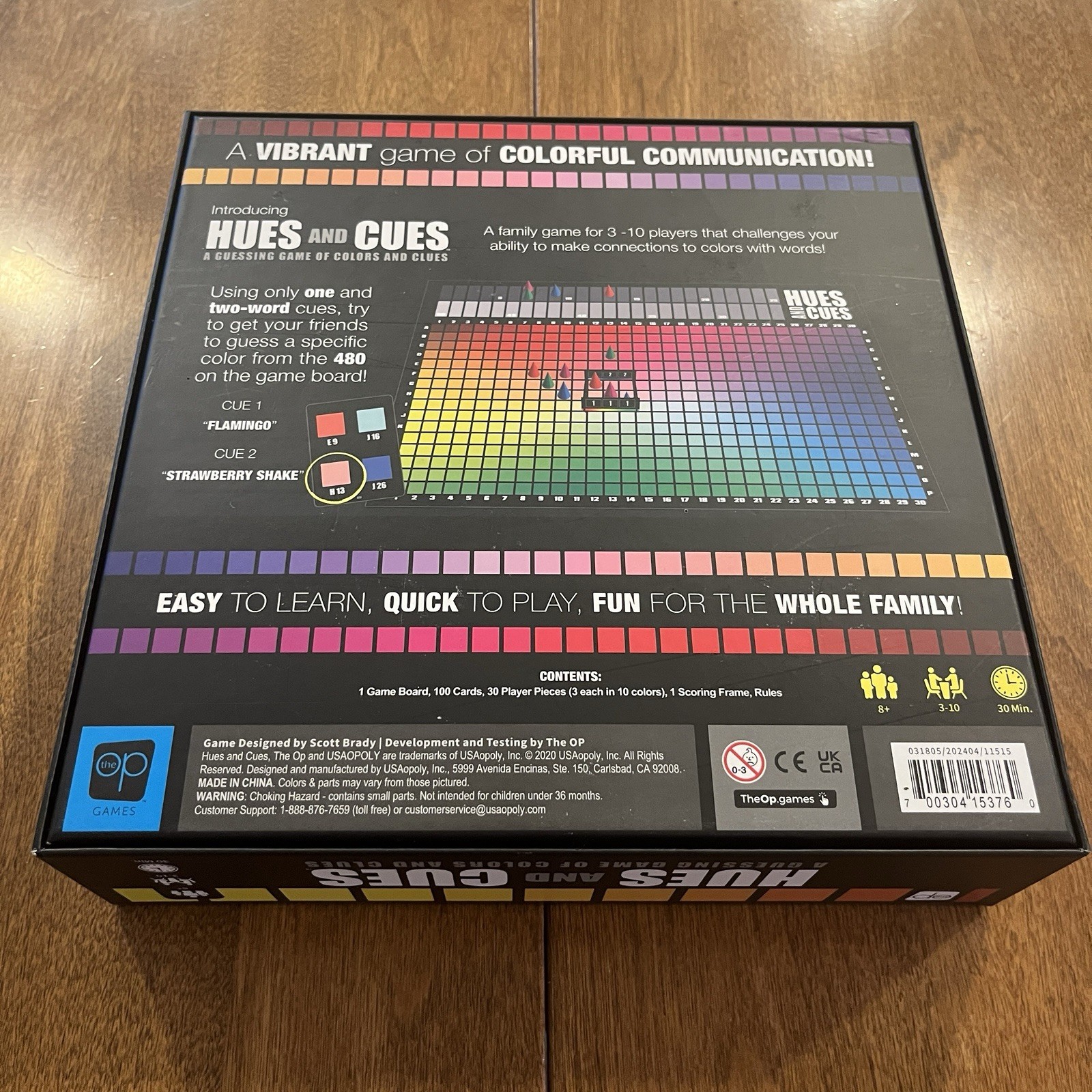 Hues and Cues Board Game – The Op – Complete Set – Scott Brady