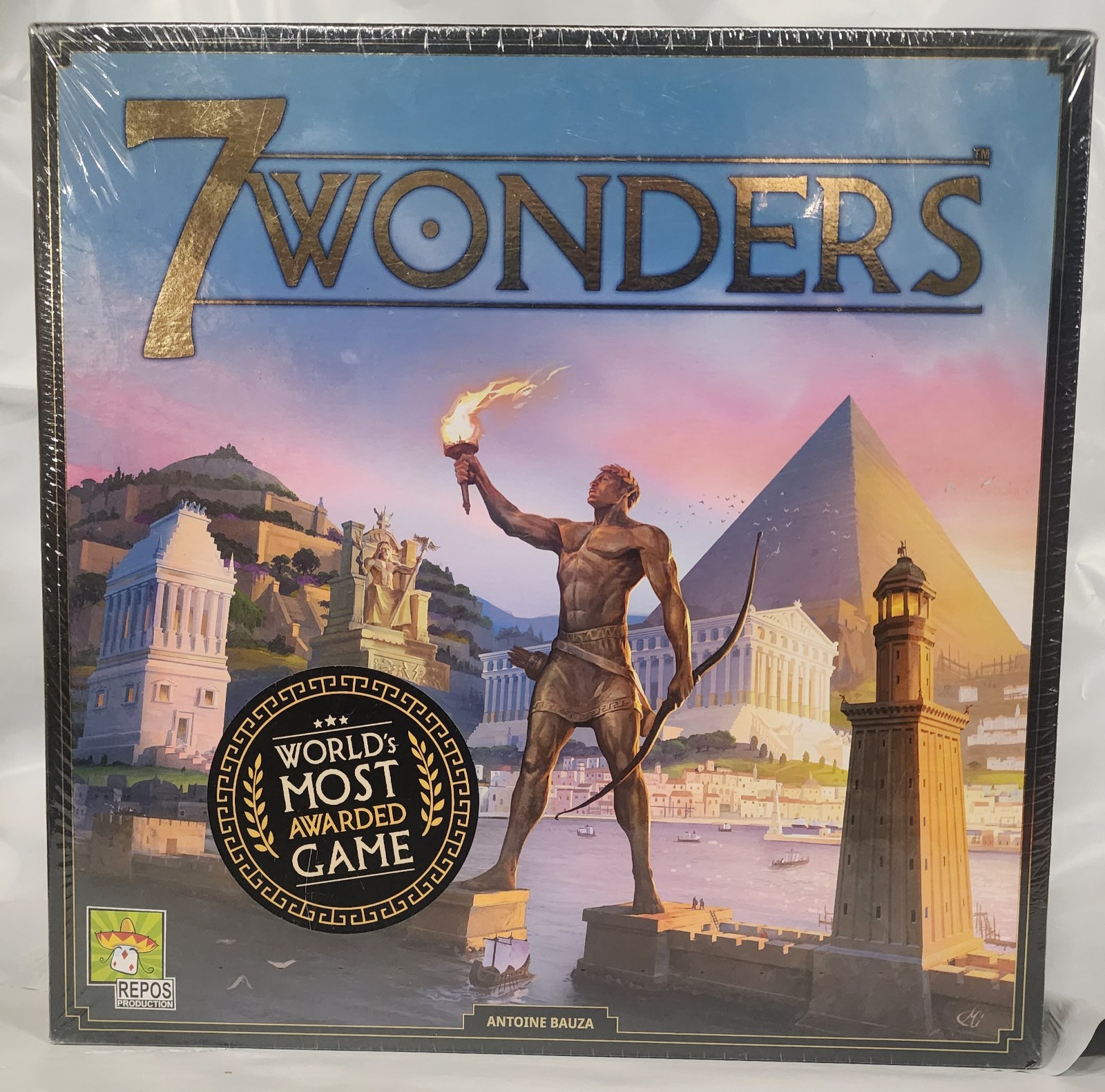 NIB 7 Wonders Antoine Bauza Repos Production 2010 Boardgam Colorblind Friendly
