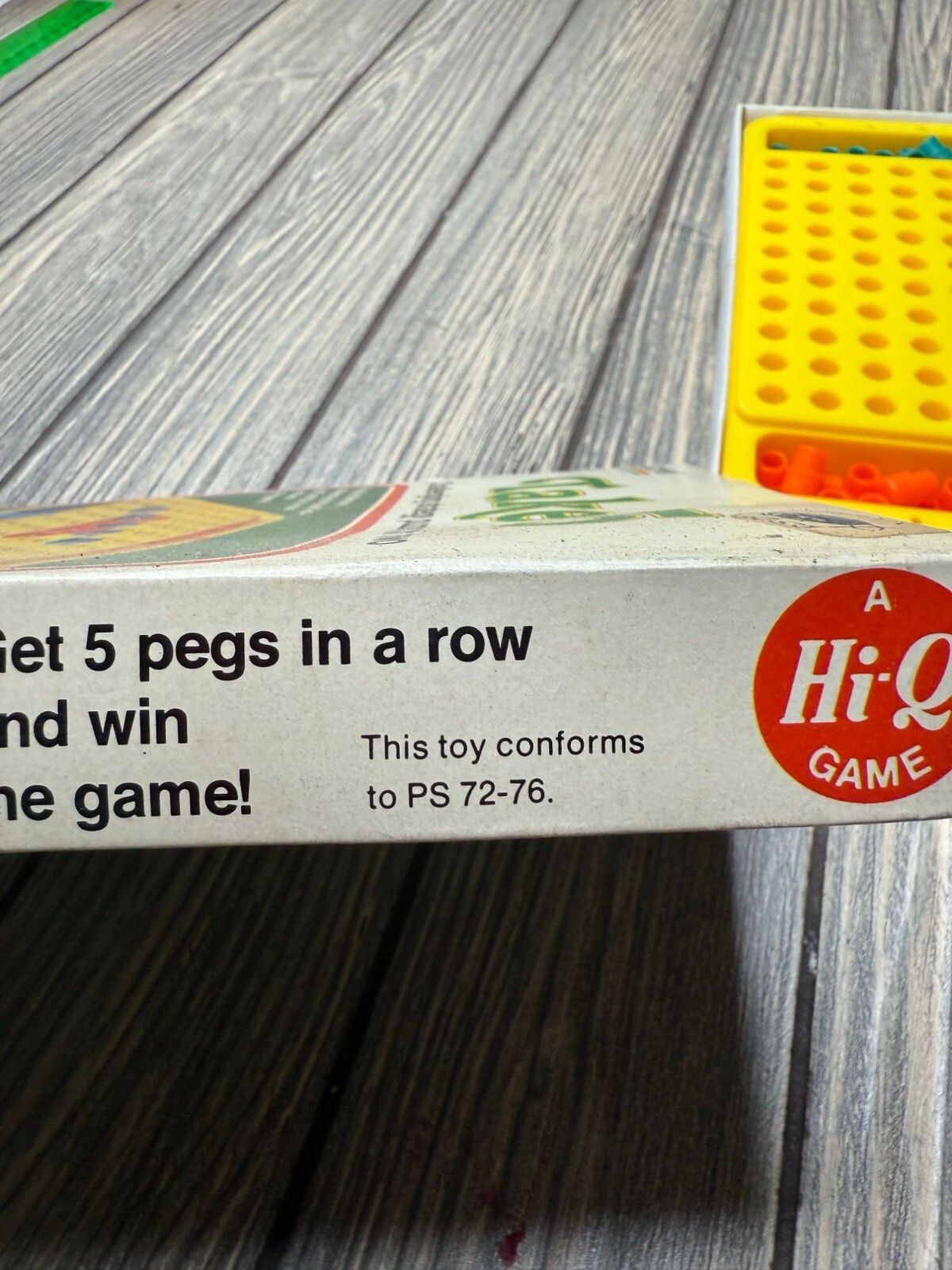 Vintage Gabriel Take 5 Hi-Q Game Challenging Strategy Puzzler For Two Players