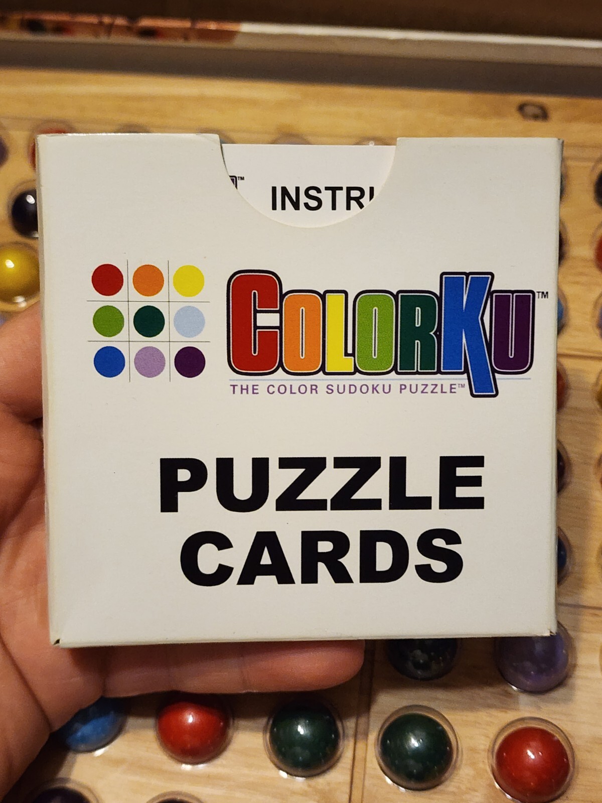 COLORKU Color Sudoku Puzzle Wooden Board Game Set with Puzzle Cards – Complete