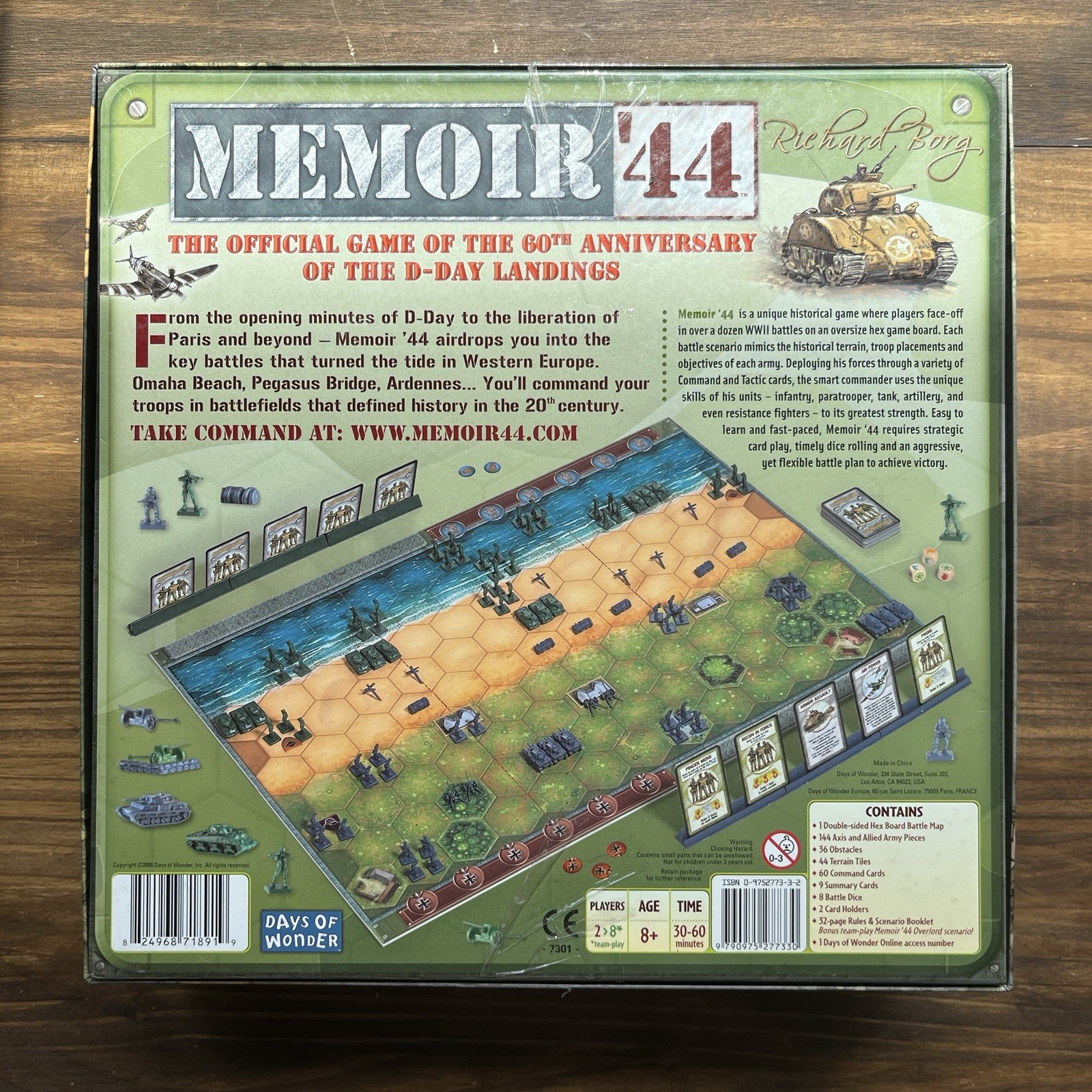 Days of Wonder Memoir ’44 Board Game World War 2 Complete Excellent Condition