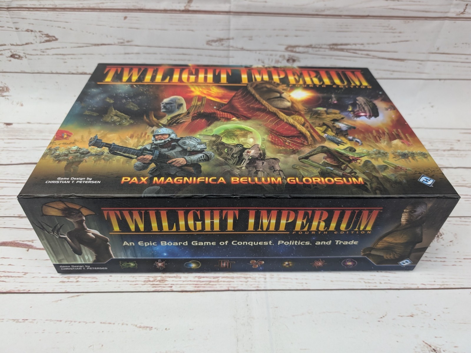 Twilight Imperium Fourth Edition Fantasy Flight Space 4X Board Game Unpunched