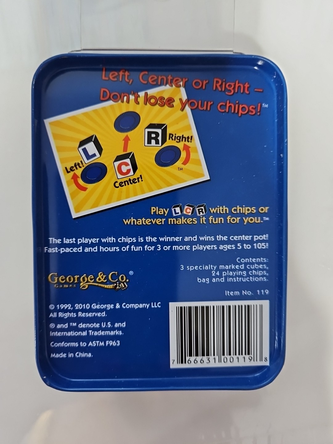 Left Center Right Dice Game