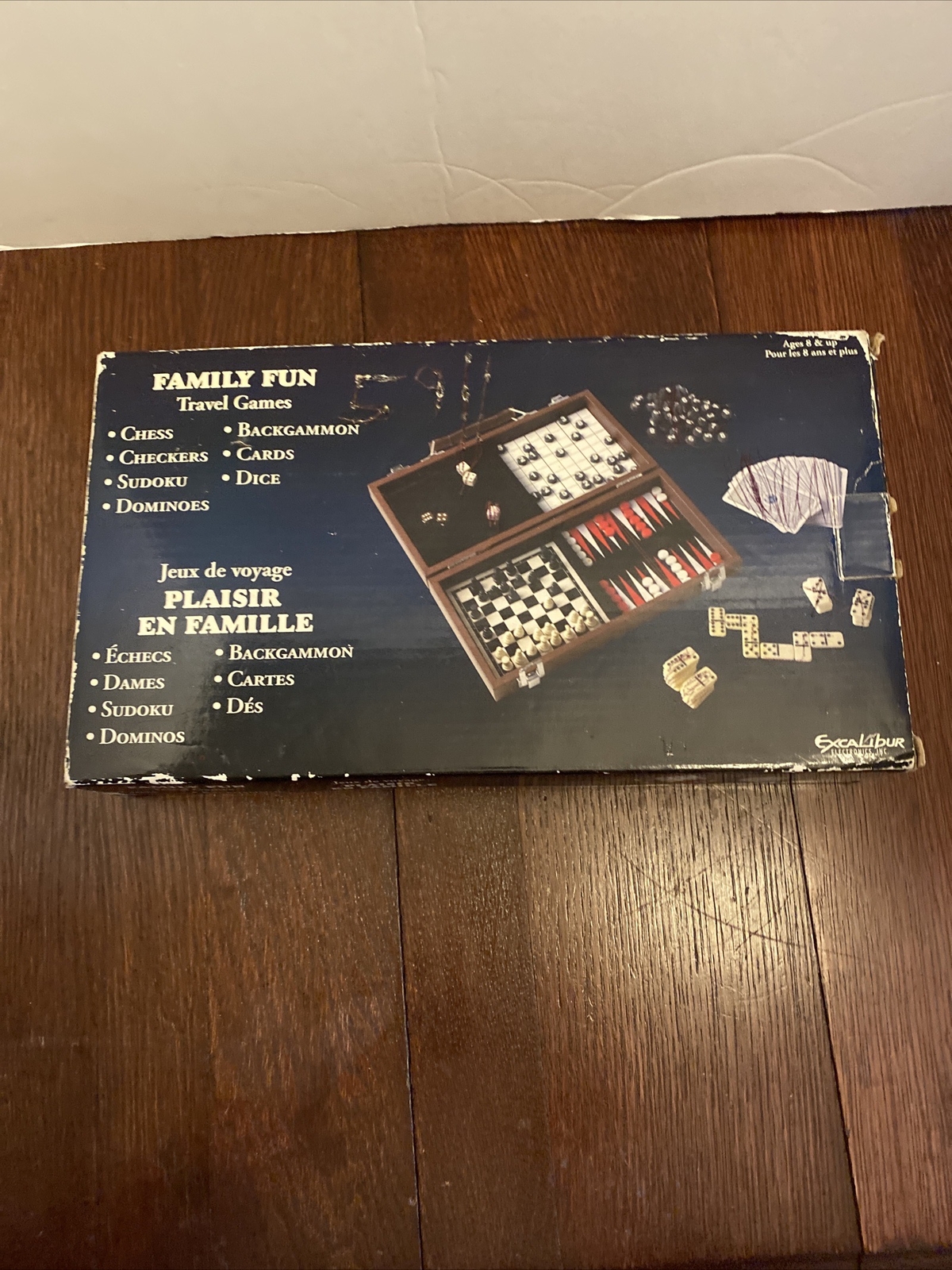 Family Fun 7-in-1 Travel Games By Excalibur Electronics New In Box