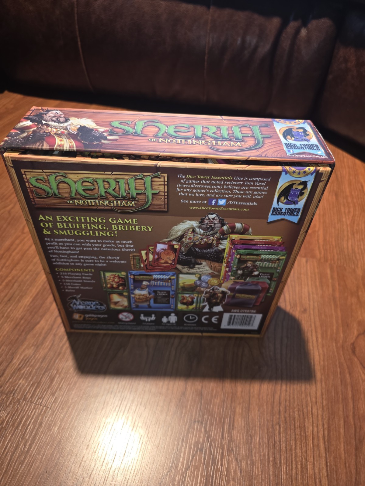 Sheriff of Nottingham Board Game Complete Arcane Wonders Edition In Cards Sealed