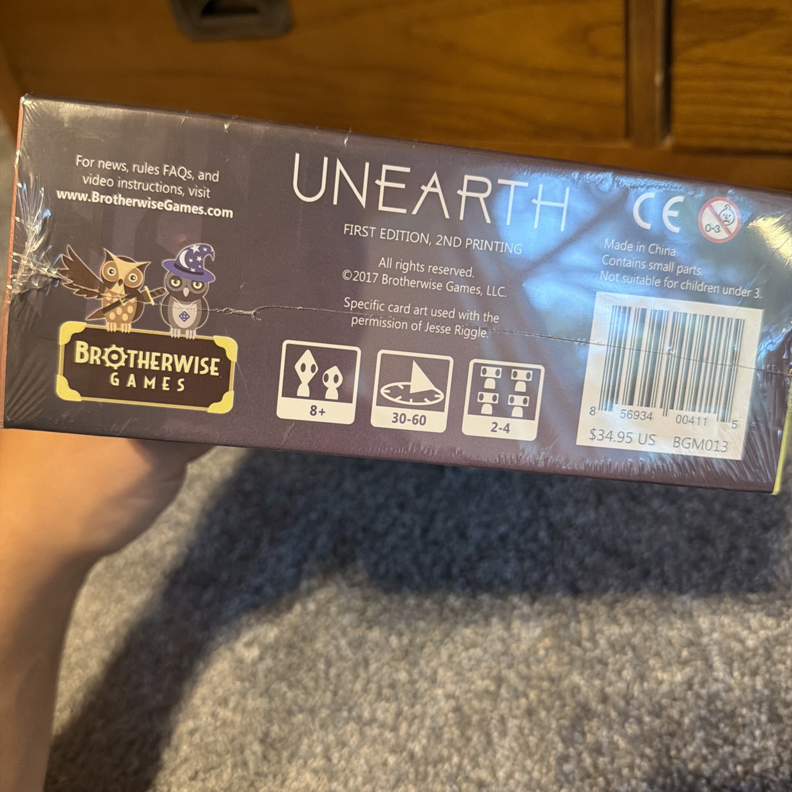 Unearth Board Game 1st Edition NEW Sealed Brotherwise Strategy 2-4 Players