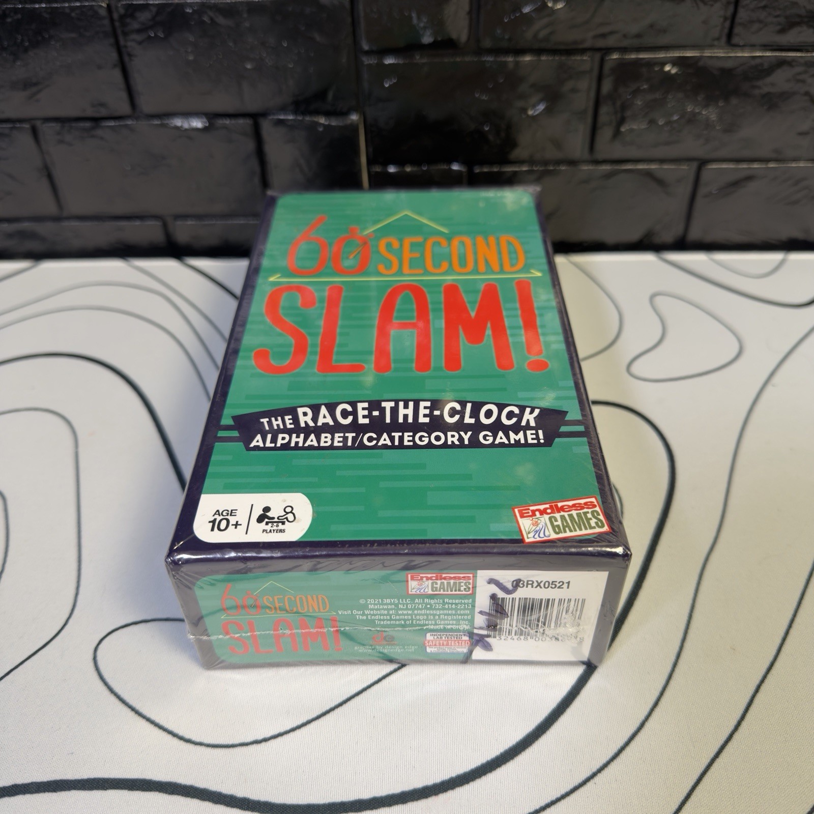 60 Second Slam! Race The Clock Alphabet Category Game, 2-6 Players, Ages 10+ New