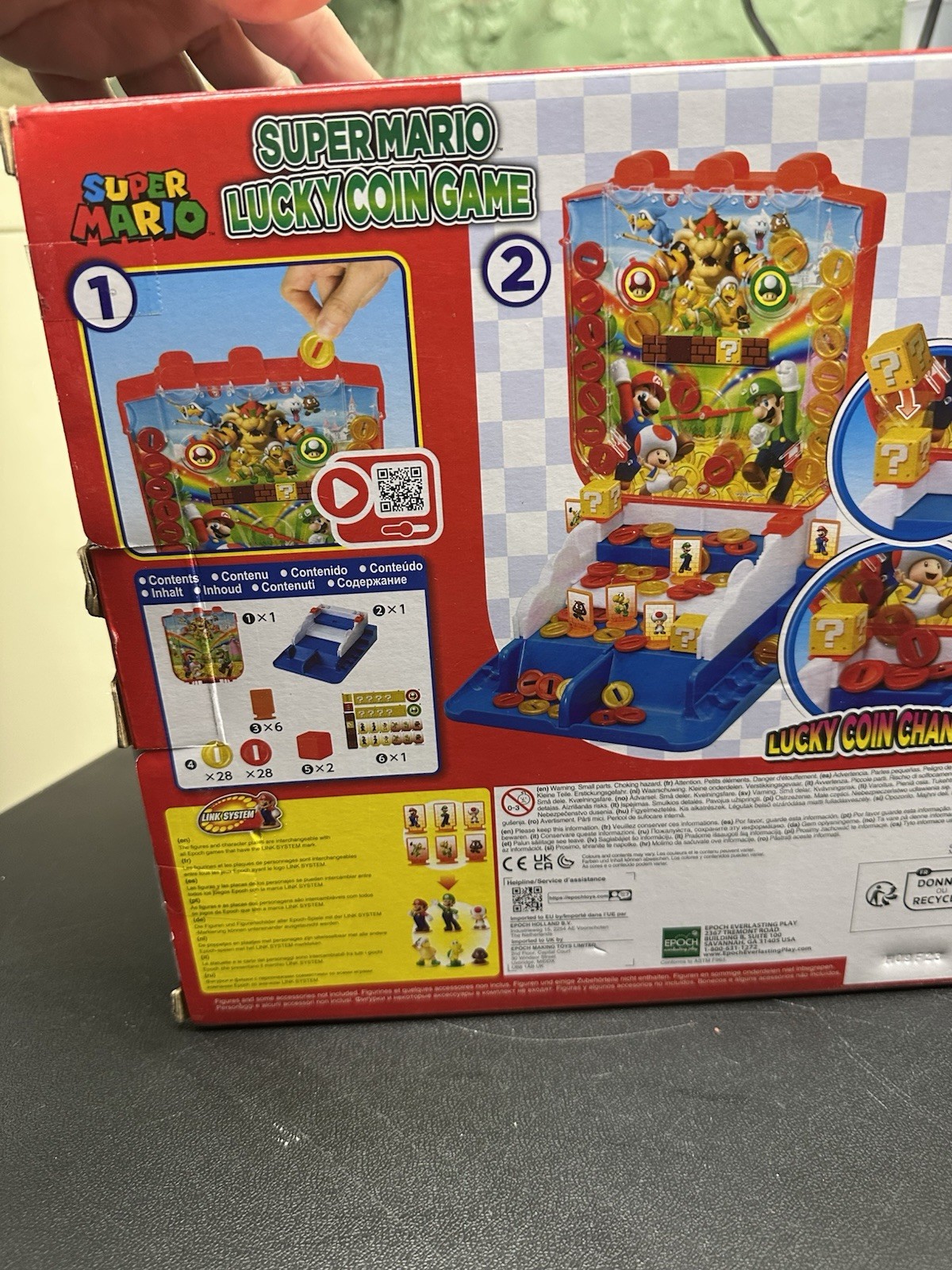 Epoch Everlasting Play Super Mario Lucky Coin Arcade Tabletop Strategy Game S…