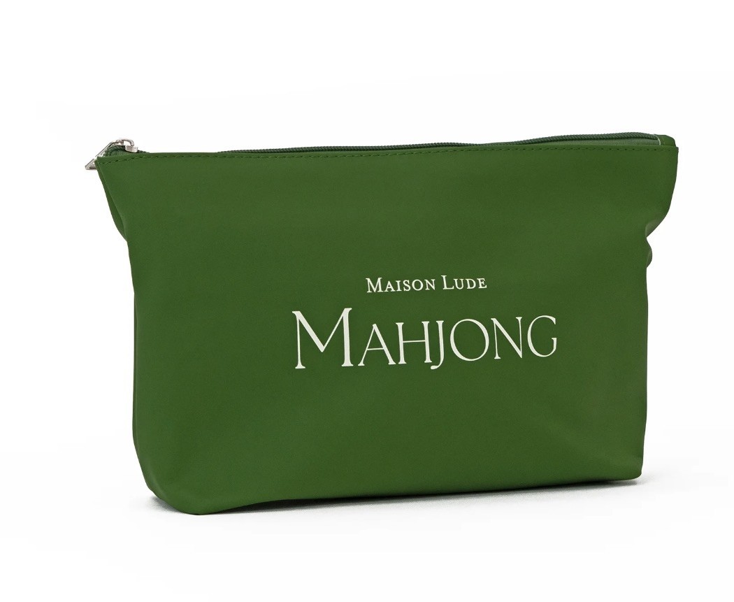 Maison Lude Mahjong Limited Edition 160 Tile Set Premium Mat, Leather Bag SEALED