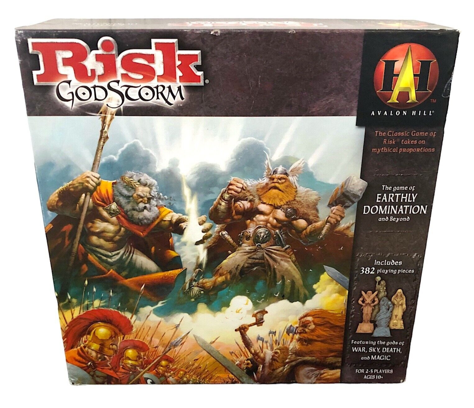 Risk Godstorm Board Game of Earthly Domination by Avalon Hill 2004 COMPLETE