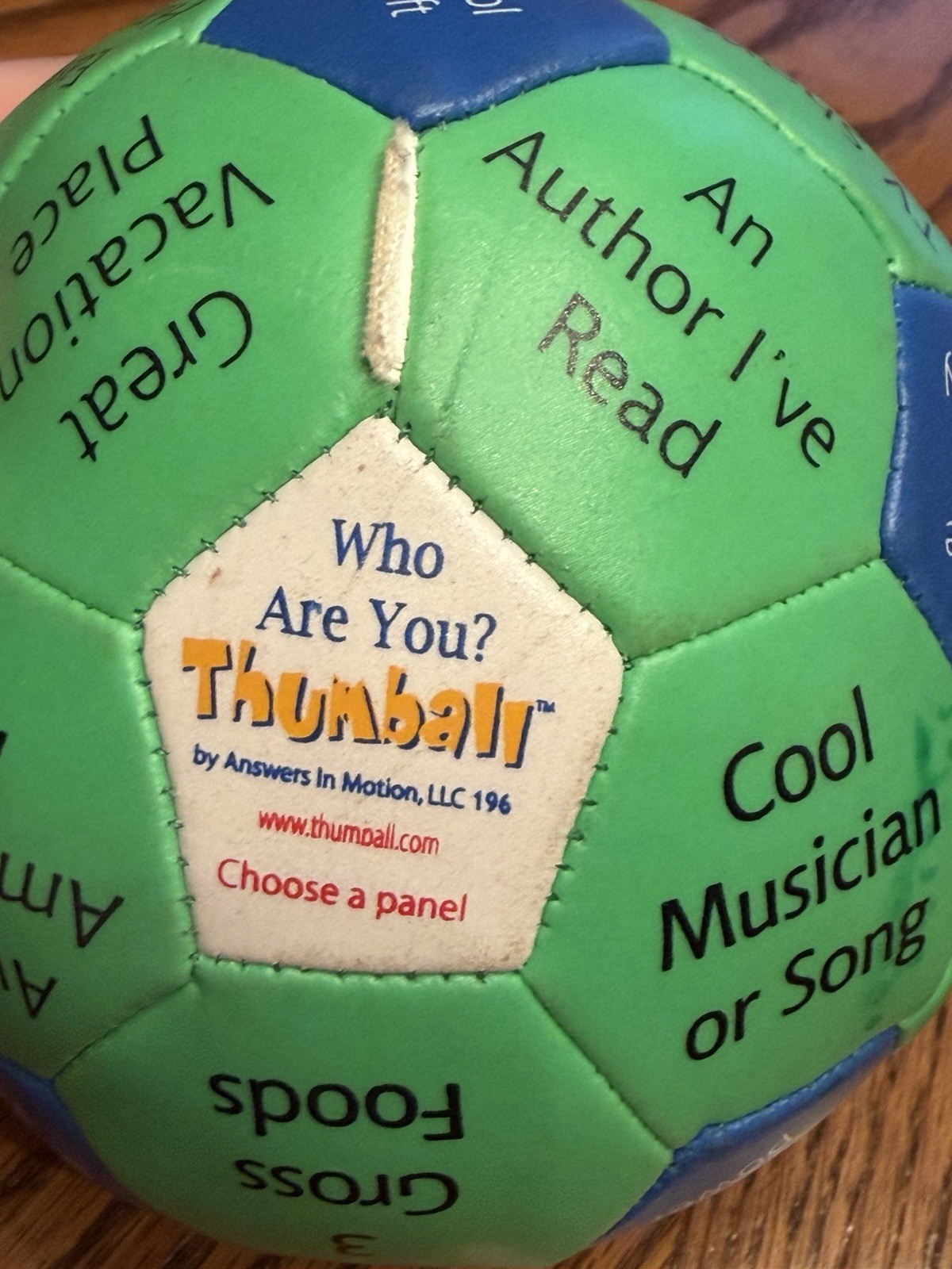 Thumball Who Are You Game for Kids Fun Interactive Questions Therapeutic Tool