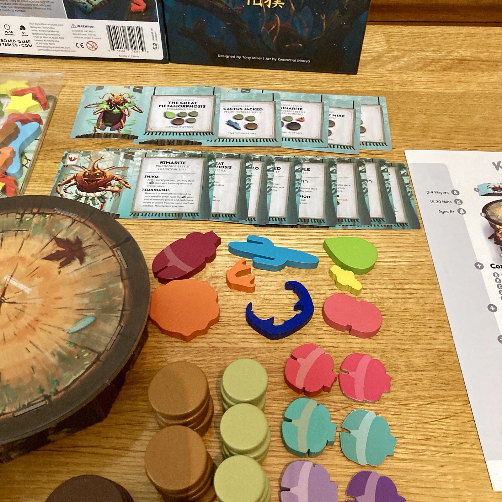 Kabuto Sumo Board Game – Complete – Age 6+ 2021 By Board Game Tables 2-4 Players