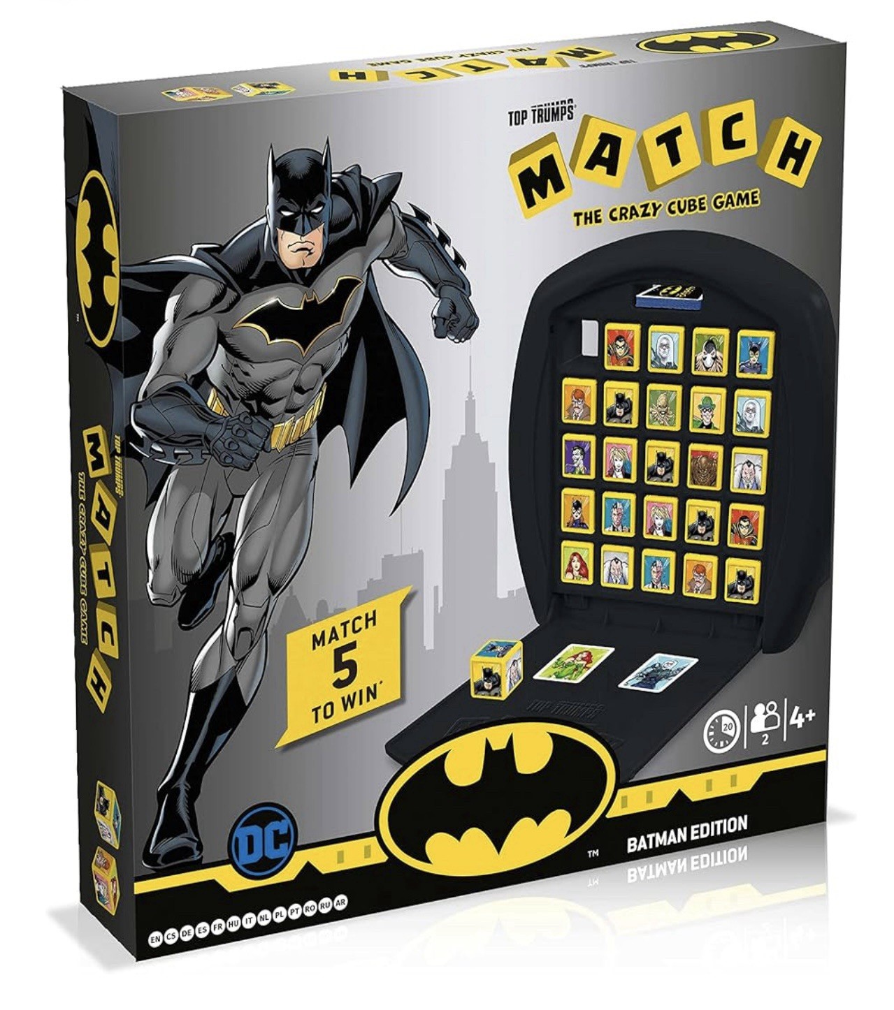 Batman Top Trumps Match – The Crazy Cube Board Game gets a DC Comics twist!