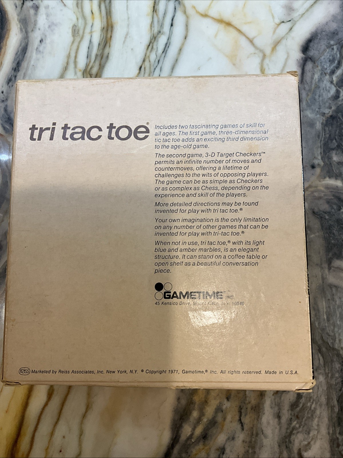 Tri Tac Toe Game 1971 Complete ThreeDimensions ie Levels & Instructions VerYRare