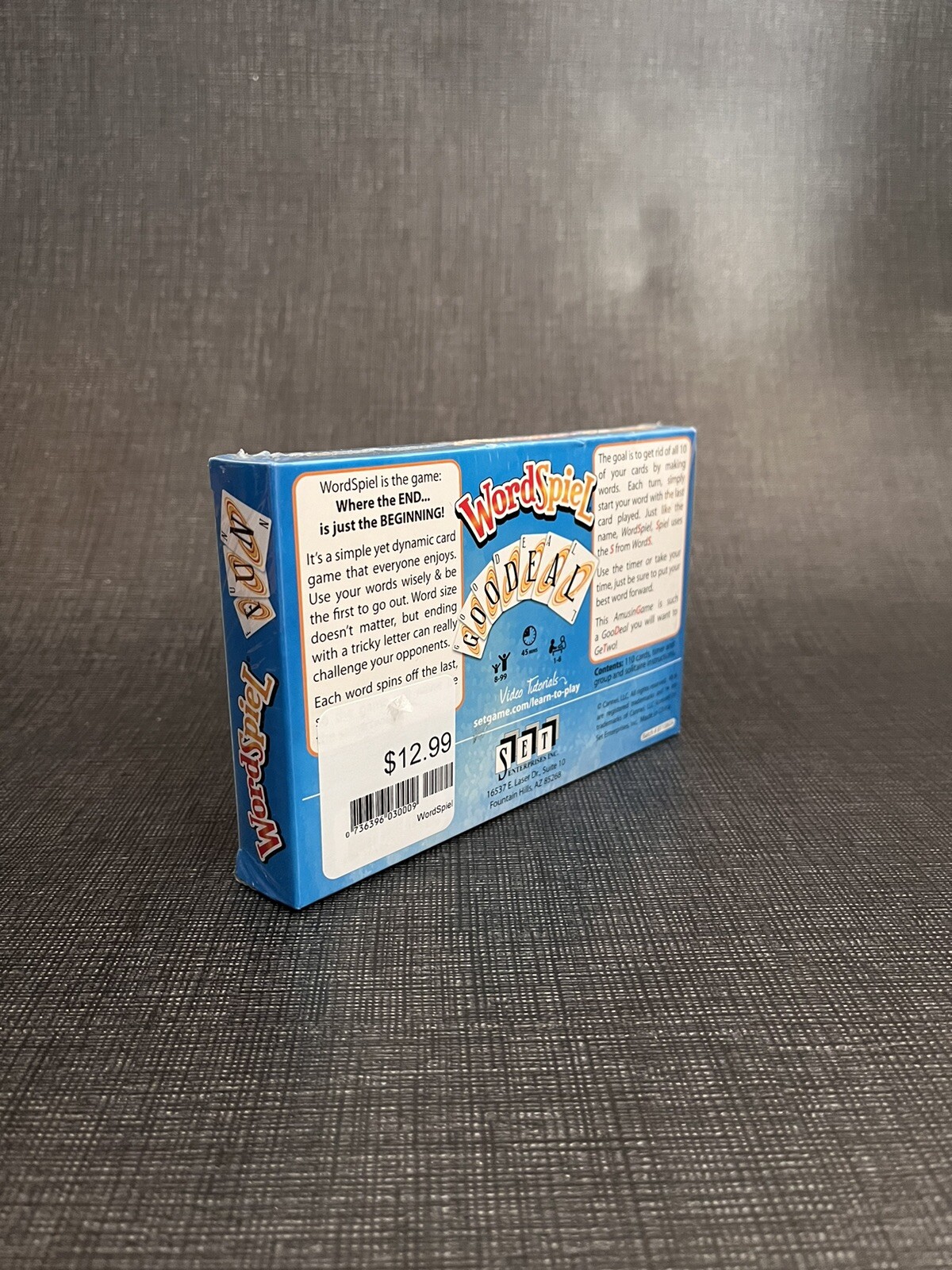 WordSpiel: A Simple Yet Dynamic Word Card Game For 2-6 Players (Age: 8+)