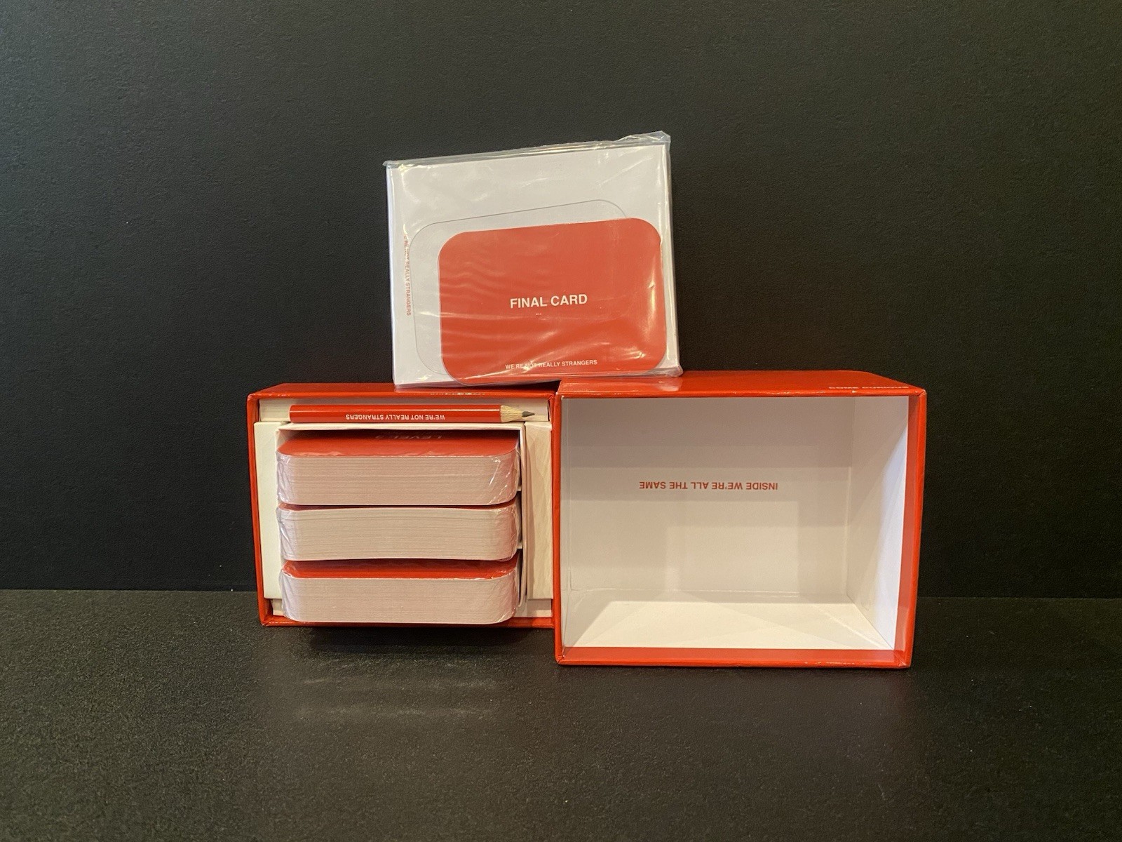 We’re Not Really Strangers Game of Meaningful Connections Open Box Cards Sealed