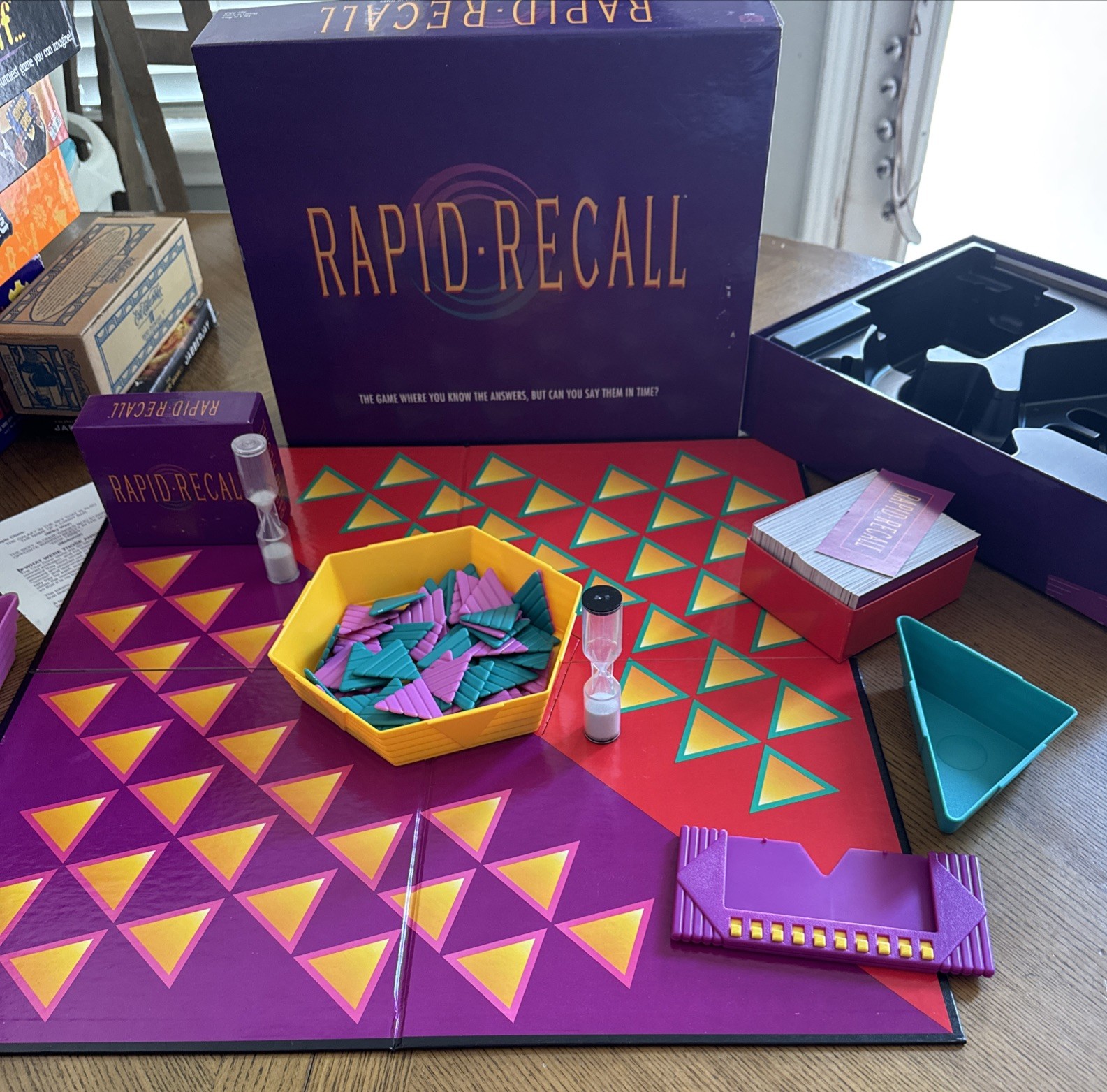 Rapid Recall Board Game 1993 100% Complete Family Party Game 4+ Players