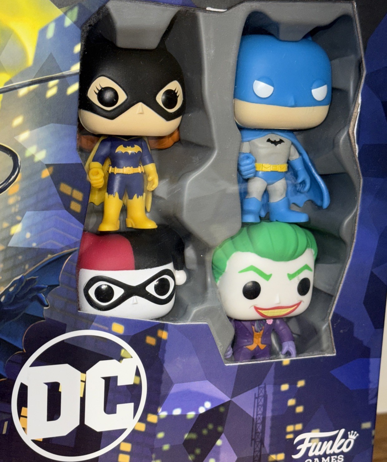 FunkoVerse DC Comics Strategy Game 4-Pack Batman Joker Harley Quinn Batgirl