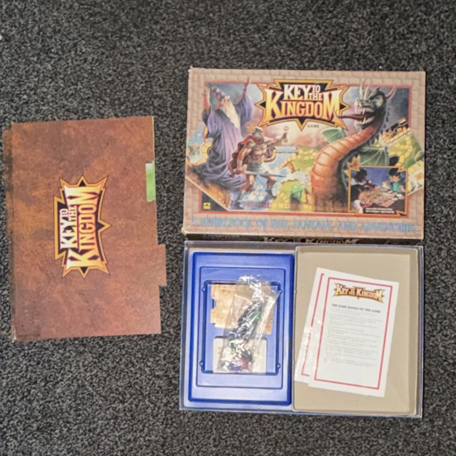 Parker Brothers Key to the Kingdom Fantasy Board Game Complete, 2+ Players, 8+