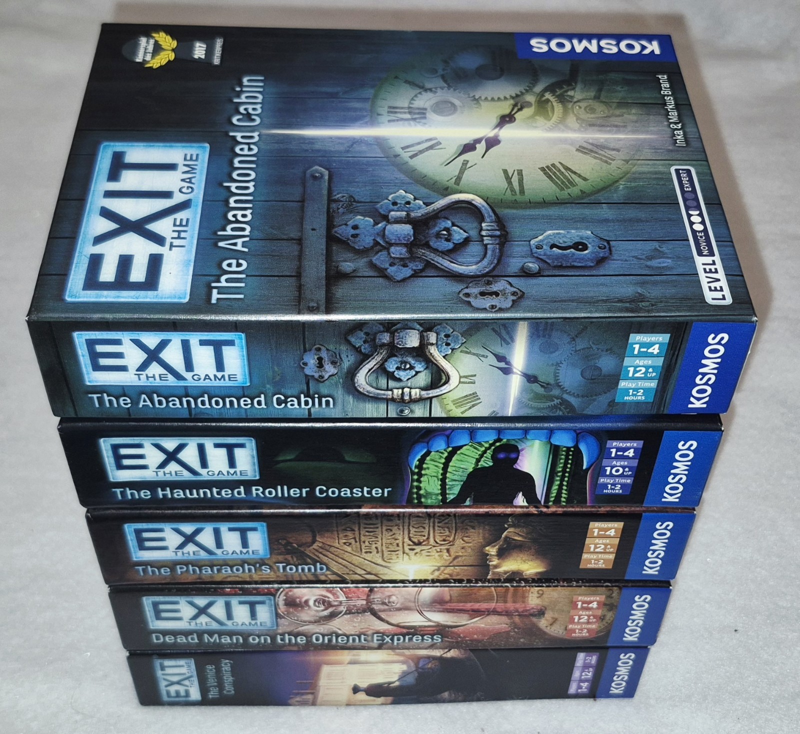 EXIT The Game Lot Of 7 – Excellent Condition Escape Jigsaw Puzzle Games Kosmos